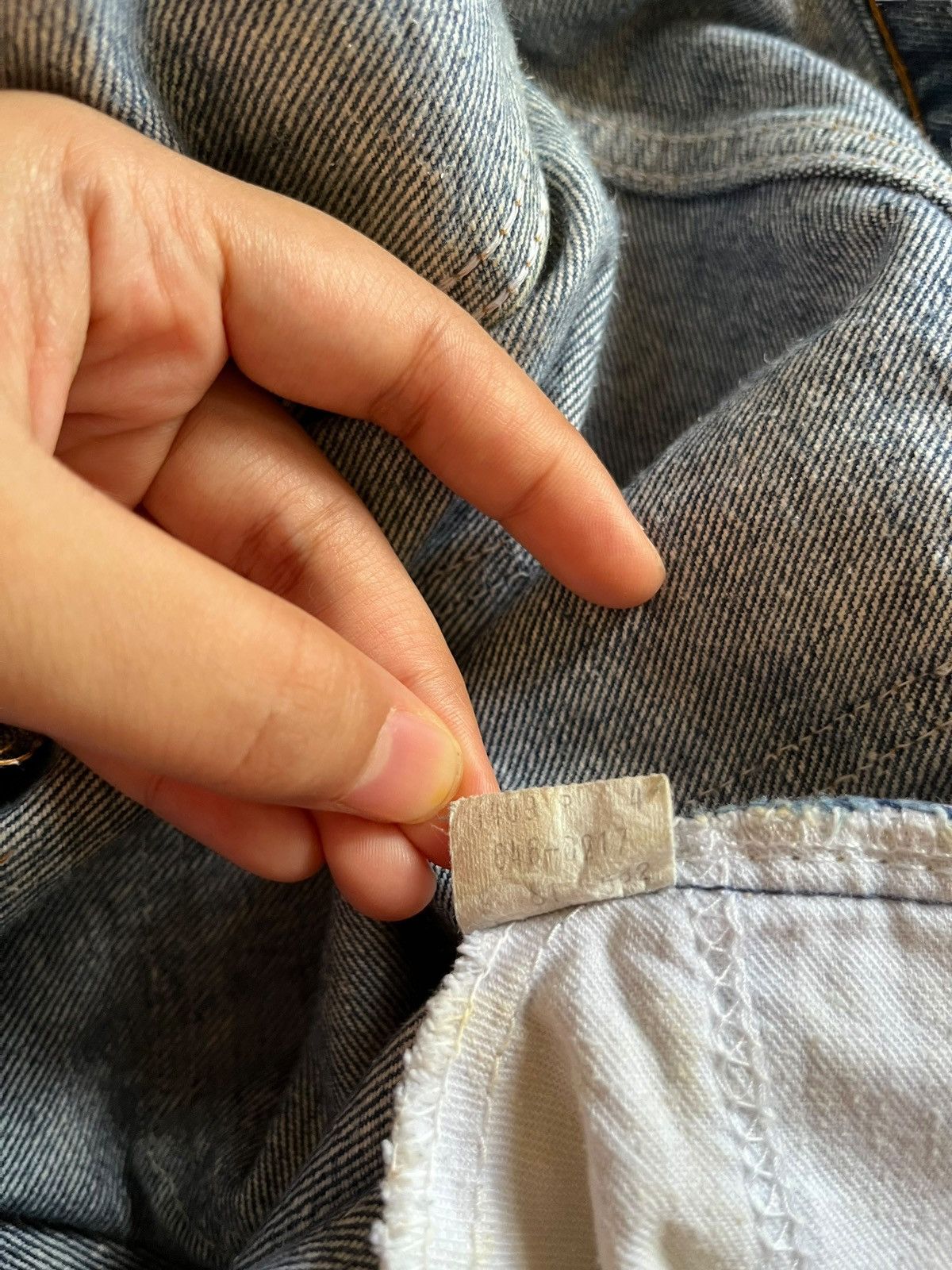 Levi's × Levi's Vintage Clothing Vintage 80s Levis 646 Orange Tab Distressed Shorts Jeans Size 29" - 13 Thumbnail