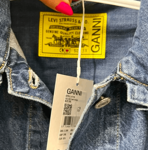 Ganni × Levi's Ganni x Levi’s | NWT Collared Trucker Denim Jacket Size 3XL / US 20-22 - 4 Thumbnail