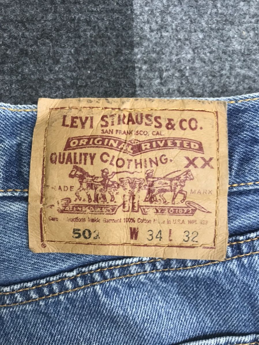 Levi's Vintage Levis 501 Light Wash Distressed Jeans Size US 35 - 16 Thumbnail