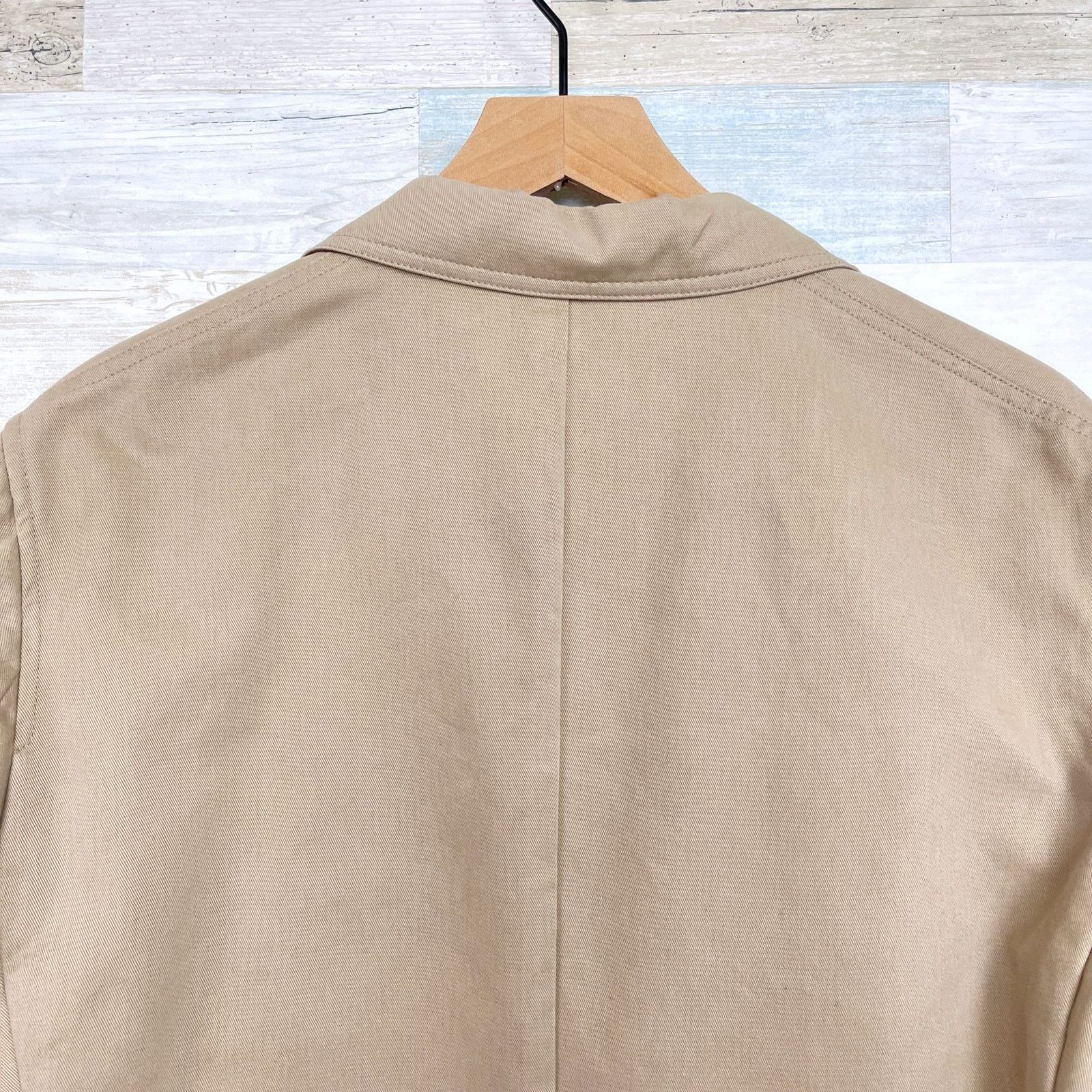 Lands' End Lands End Twill Sport Coat Beige Elbow Patches Mens 40R Size 40R - 8 Thumbnail