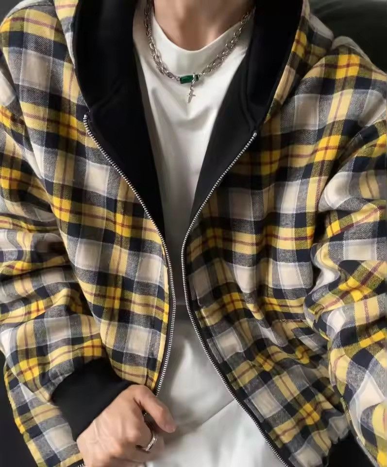 Other Reversible Plaid Luxury Hoodie Sweatshirt Size US M / EU 48-50 / 2 - 1 Thumbnail