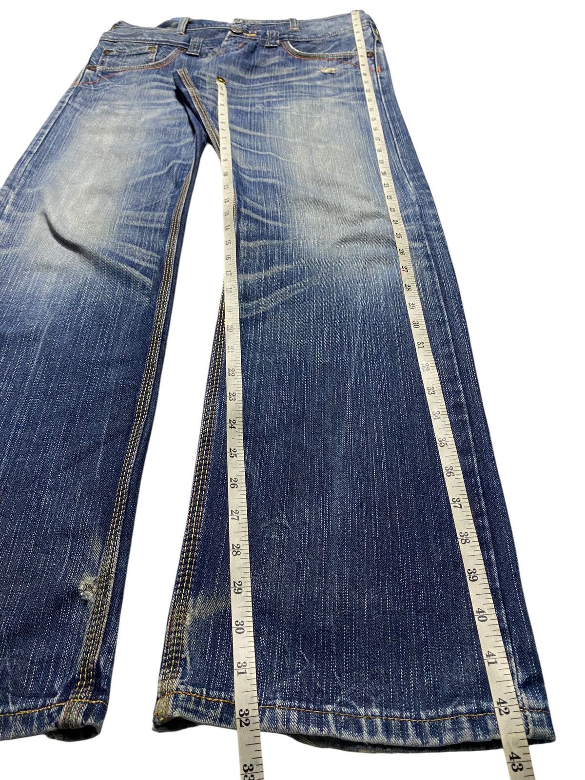 Edwin Japanese Brand Edwin XVS Double Waist Rare Style Jeans Size US 32 / EU 48 - 18 Thumbnail