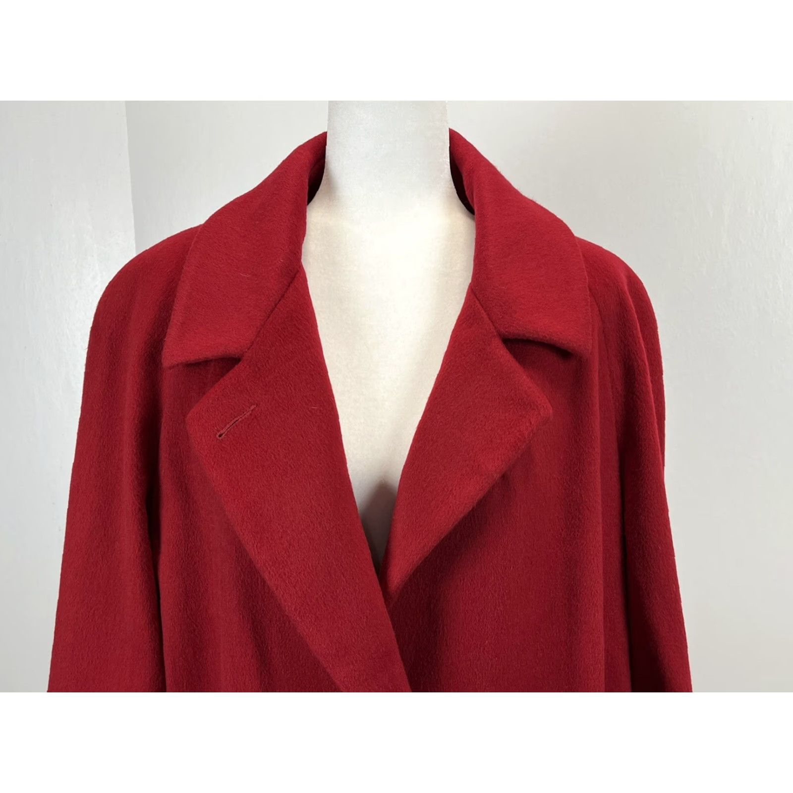 Talbots VINTAGE Talbots Wool Blend Coat Jacket Women 14 Red Oversized Pockets VGUC Mens/Womens Size XL / US 12-14 / IT 48-50 - 4 Thumbnail