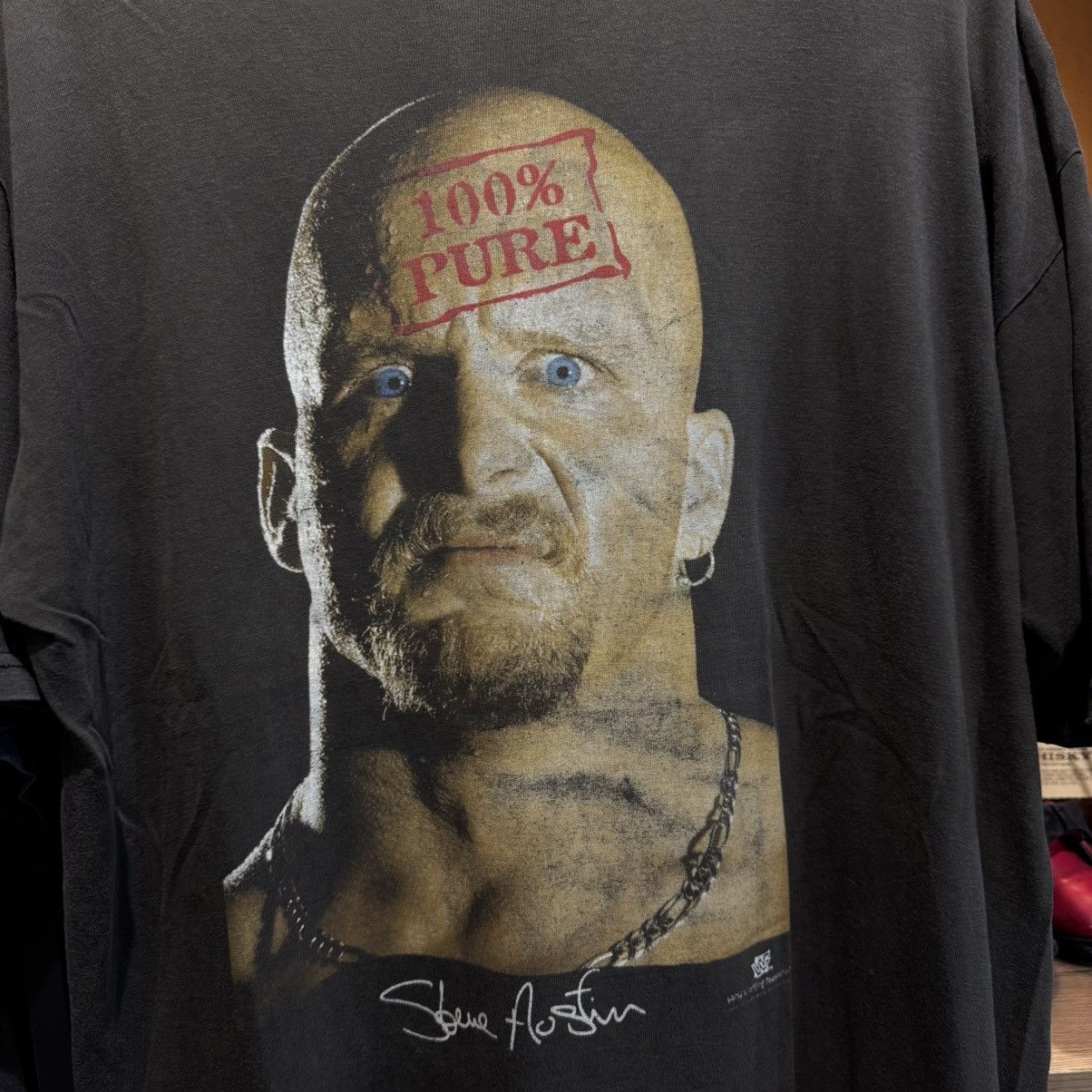 Other WWF Stone Cold Bigface Rare 2sides 90s Vintage T-shirt Size US XL / EU 56 / 4 - 5 Thumbnail