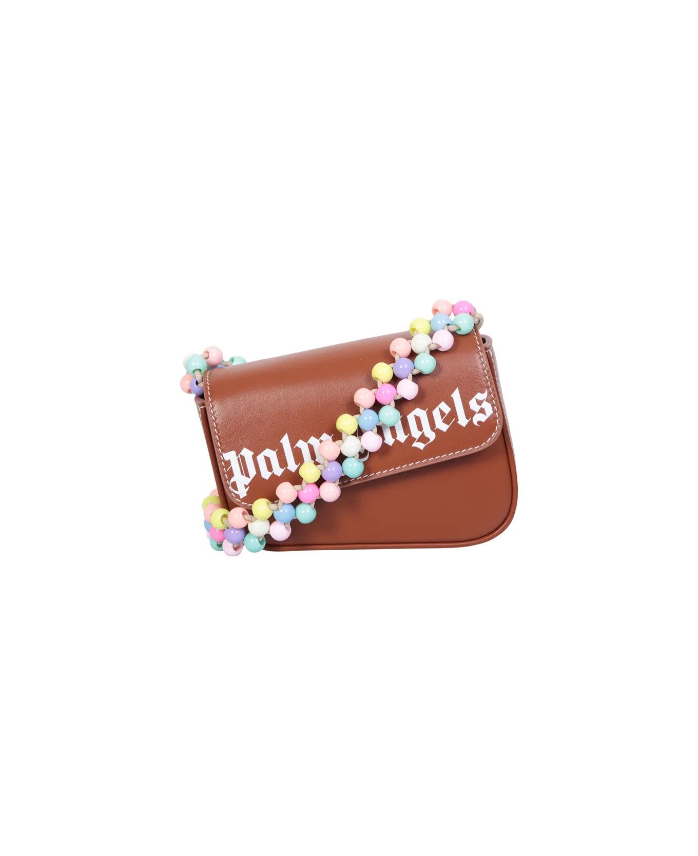 Palm Angels o1y1125 Size : OS / Logo Handbag in Brown Size ONE SIZE - 1 Thumbnail