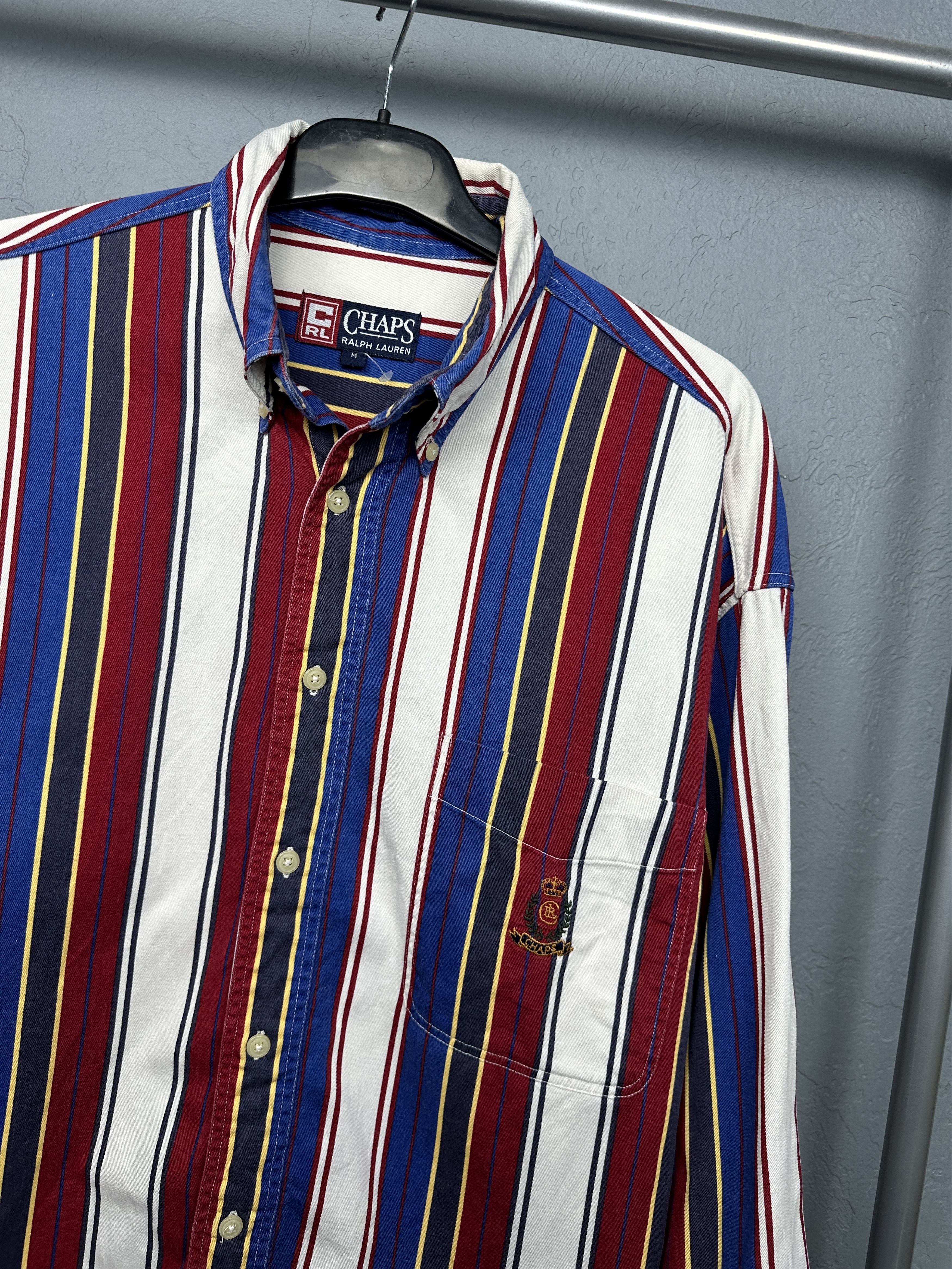 Chaps Ralph Lauren Chaps Polo Ralph Lauren Mens Long Sleeve Striped Shirt Size US M / EU 48-50 / 2 - 2 Thumbnail
