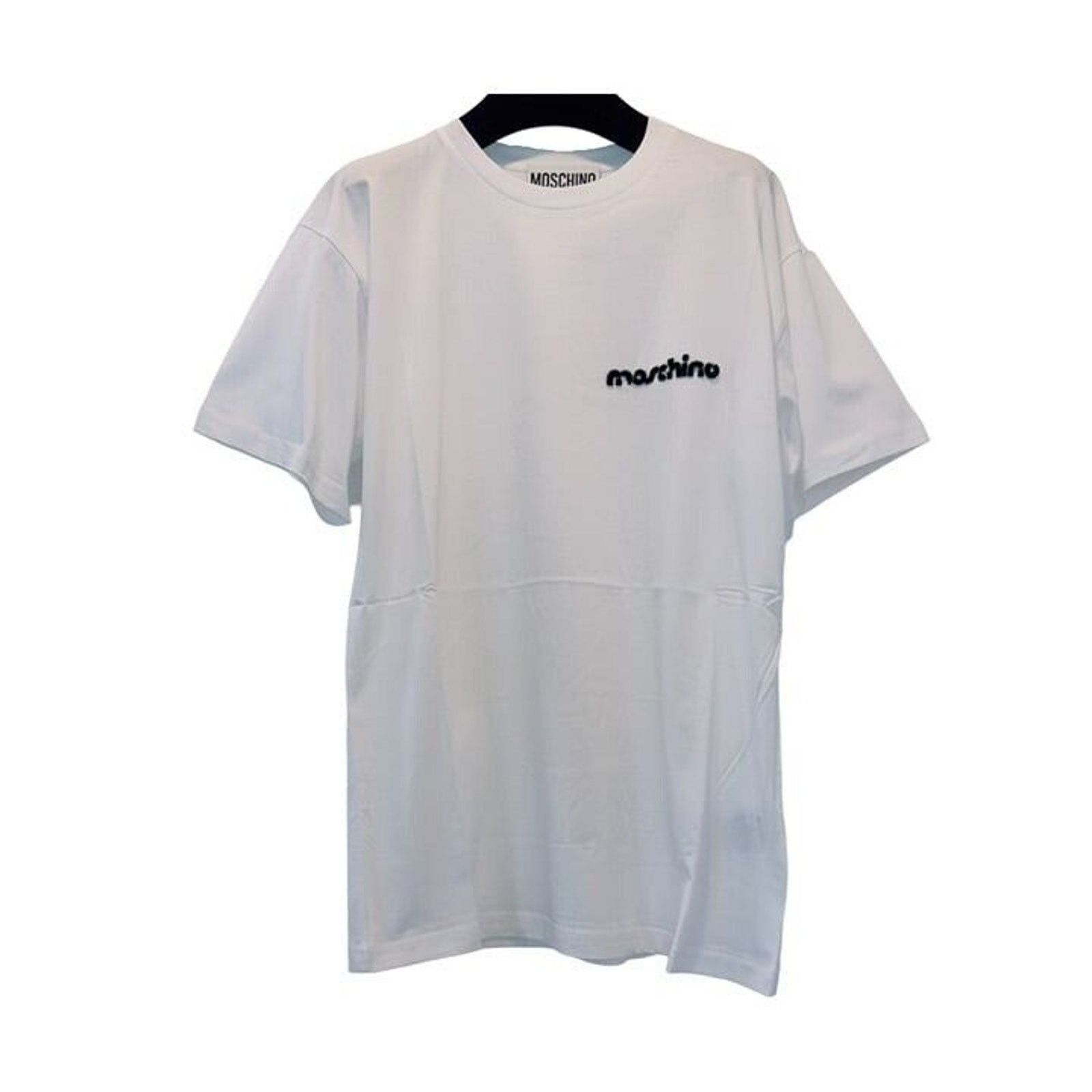 Moschino Moschino Black Logo White T Shirt Size US S / EU 44-46 / 1 - 1 Thumbnail