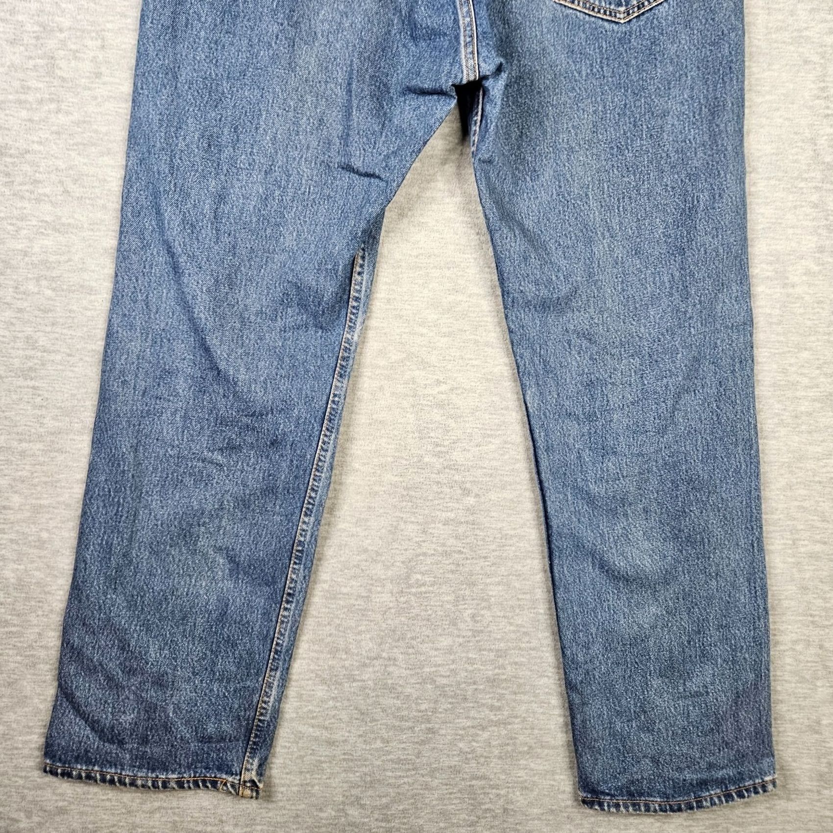 Levi's VINTAGE Levi's 501 Jeans Button Fly Blue 32 Inseam 30 USA Straight Mens Regular Denim Made in USA Levi's 501 Series 501 Model 90s Theme USA Century Size US 32 / EU 48 - 4 Thumbnail