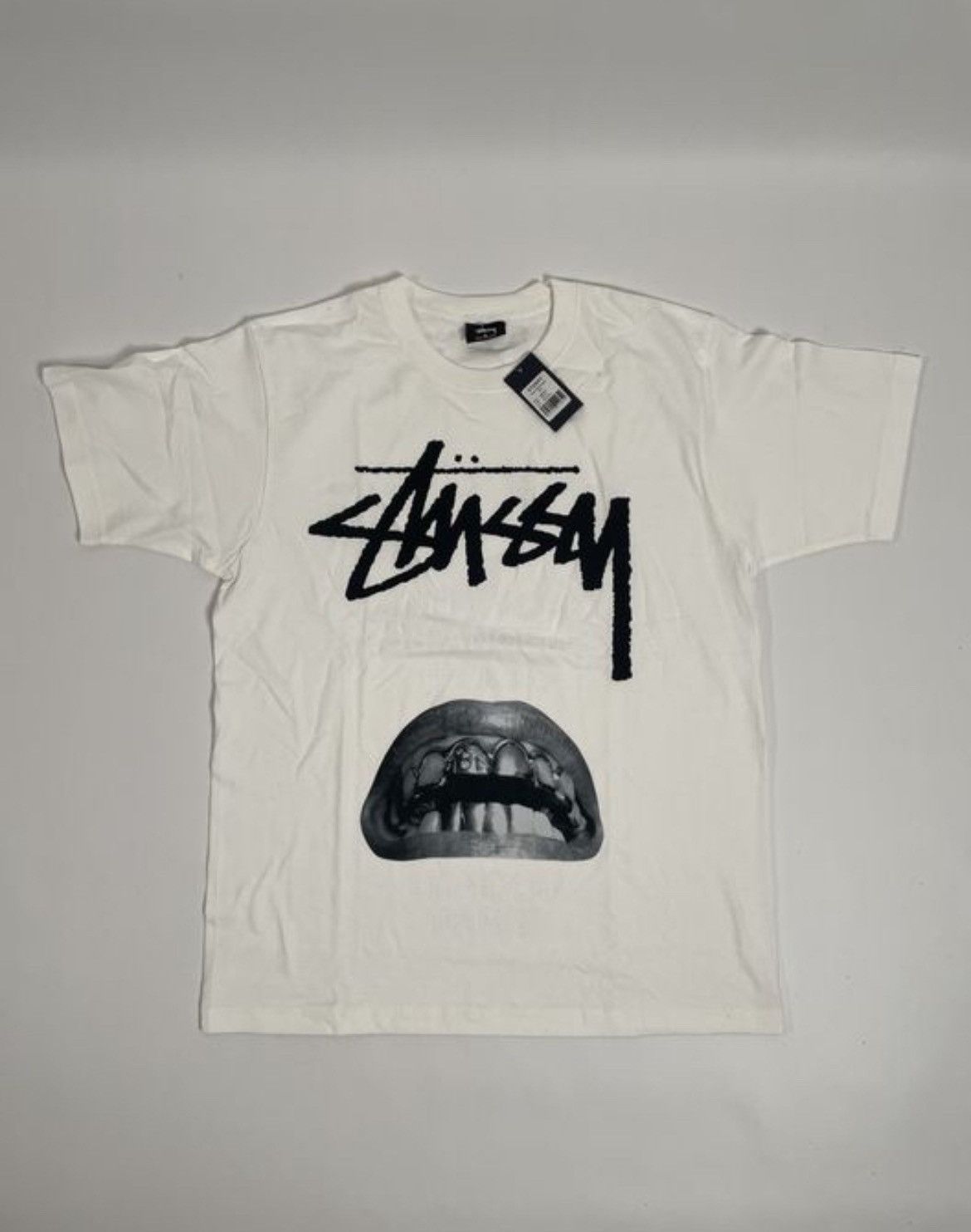 image of Send Offer Rick Owens x Stussy T-Shirt in White, Men's (Size Medium)