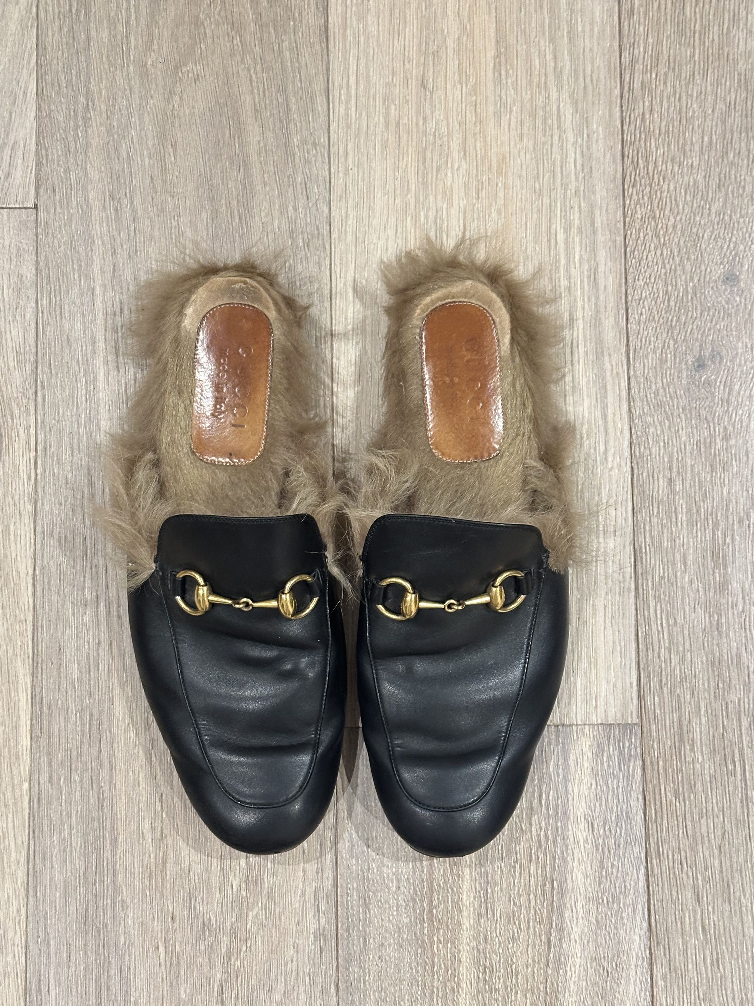 Gucci GUCCI - PRINCETOWN LEATHER SLIPPER LOAFERS BLACK - US 8 Size US 8 / EU 41 - 2 Thumbnail