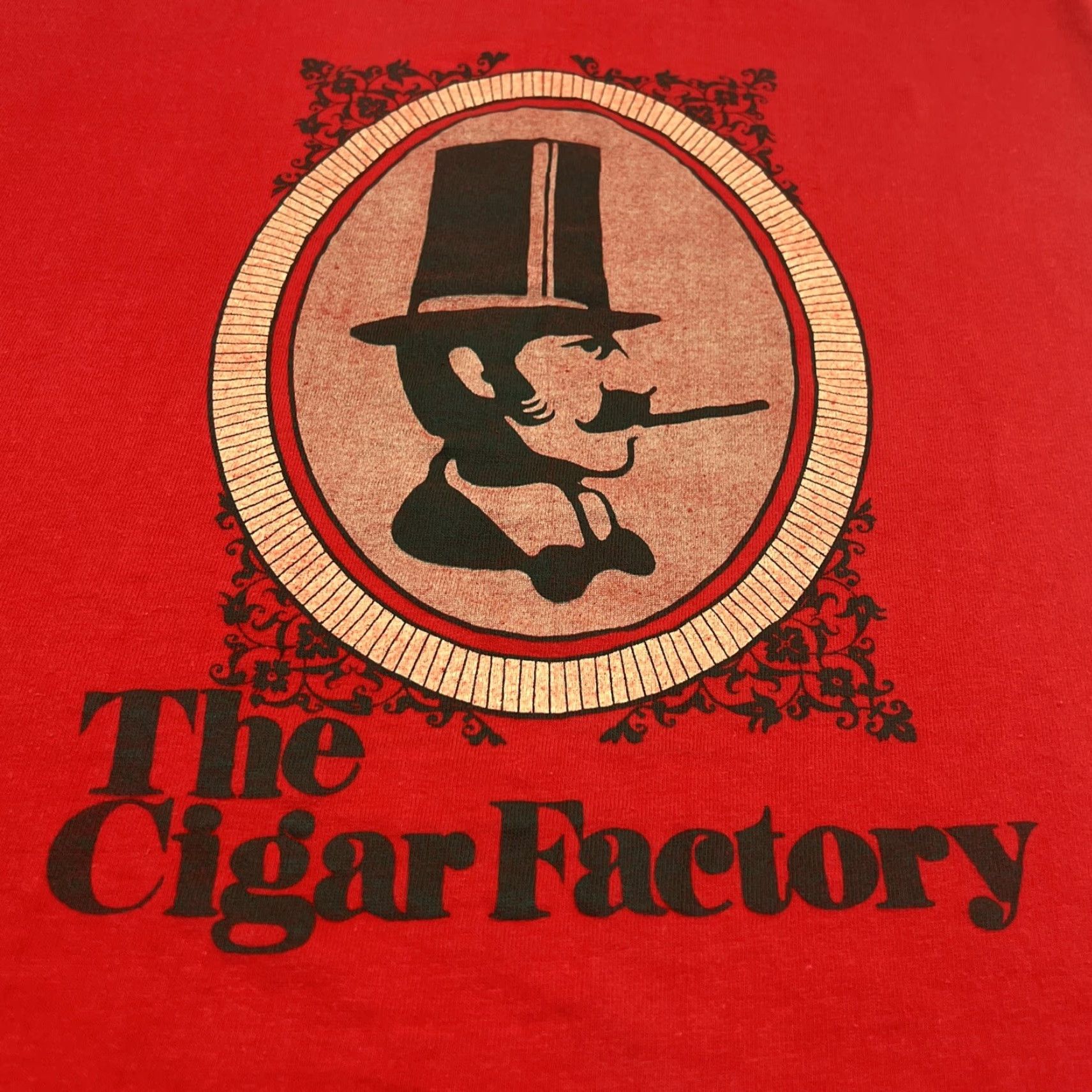 Doublet VINTAGE The Cigar Factory Red Graphic Tee XL Unbranded Unisex Short Sleeve 1990s Double Sided Single Stitch Size US XL / EU 56 / 4 - 2 Thumbnail