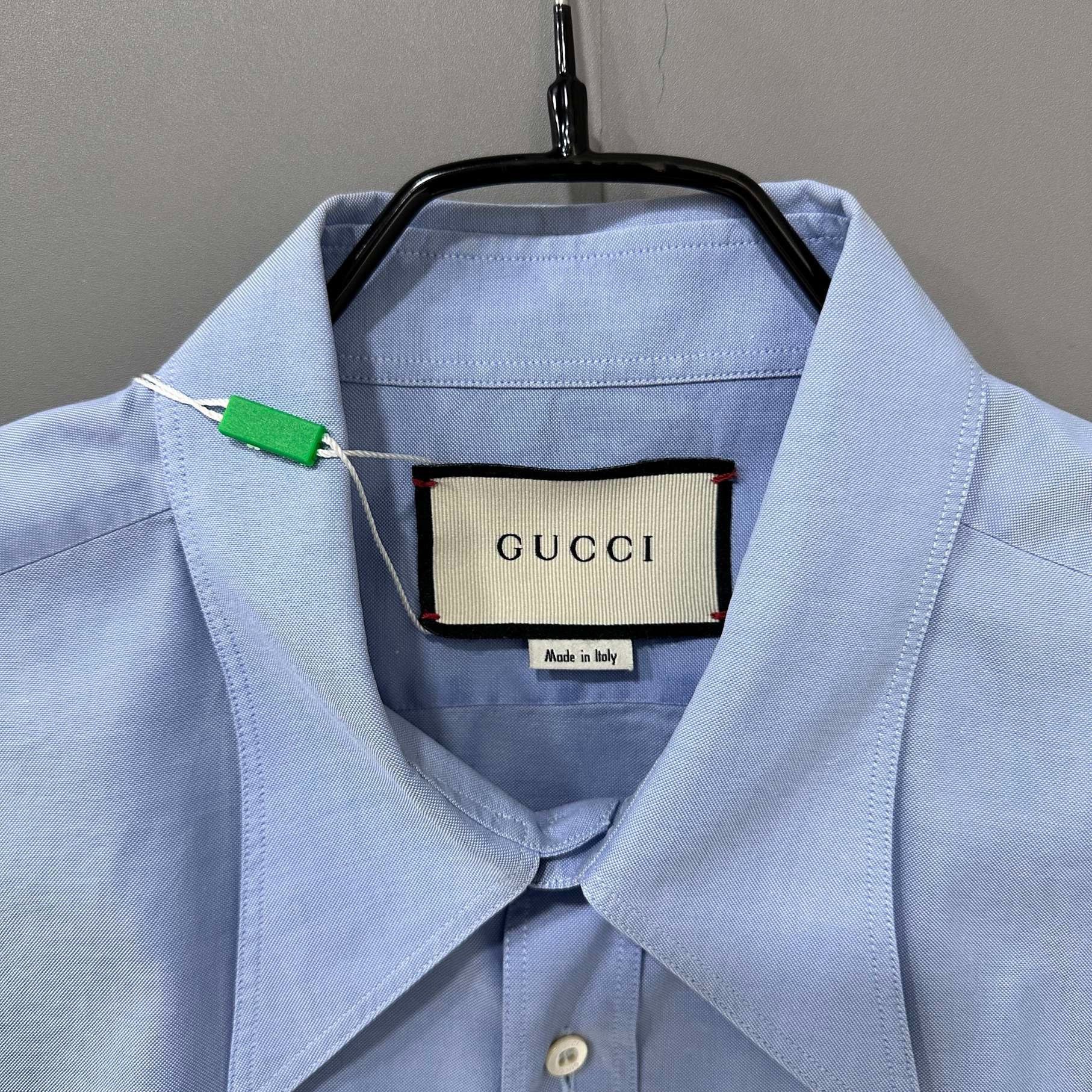 Gucci Gucci light blue long-sleeved shirt 2501-Nextarrow Size US XS / EU 42 / 0 - 4 Thumbnail
