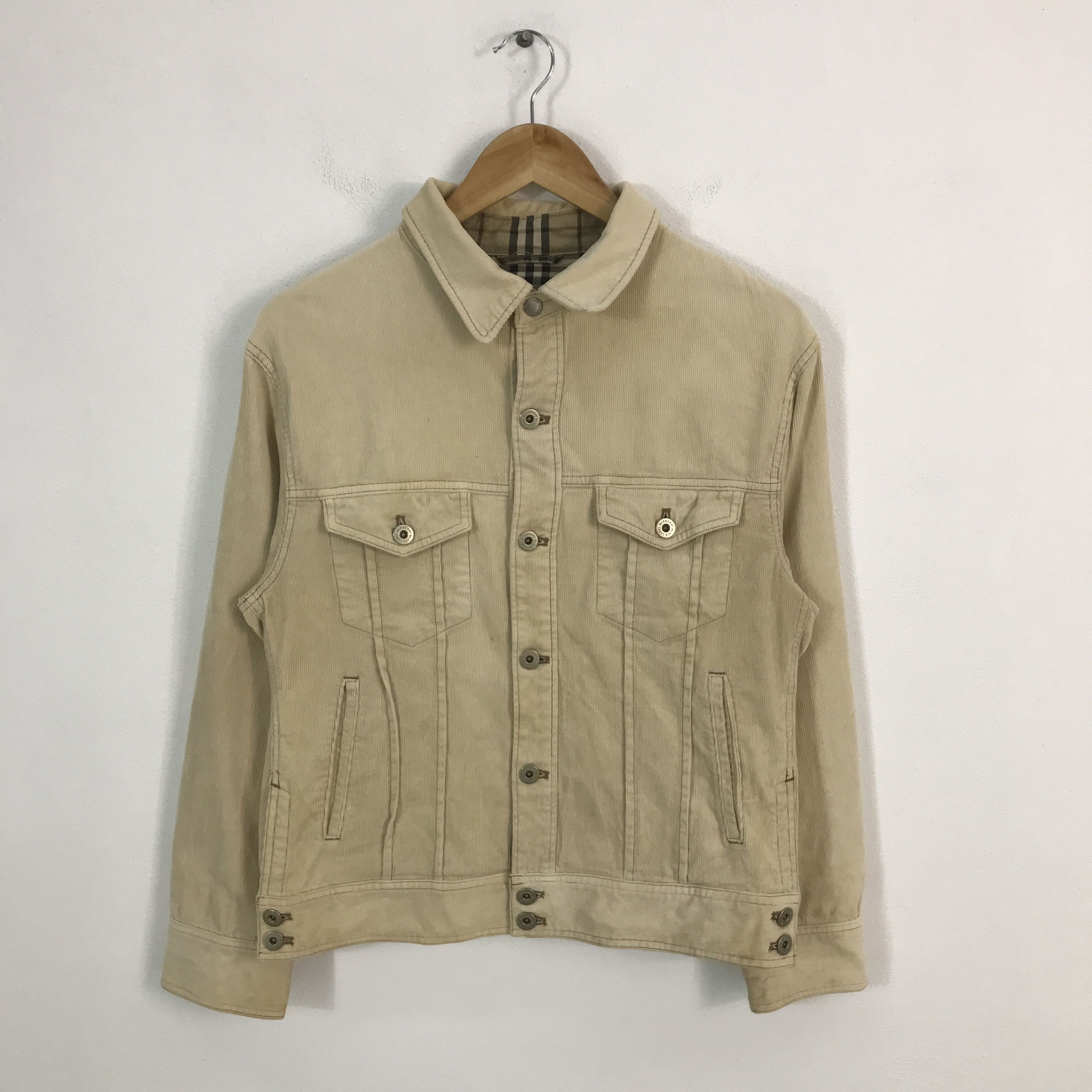 Burberry × Japanese Brand Burberrys Corduroy button jacket Size US M / EU 48-50 / 2 - 1 Thumbnail