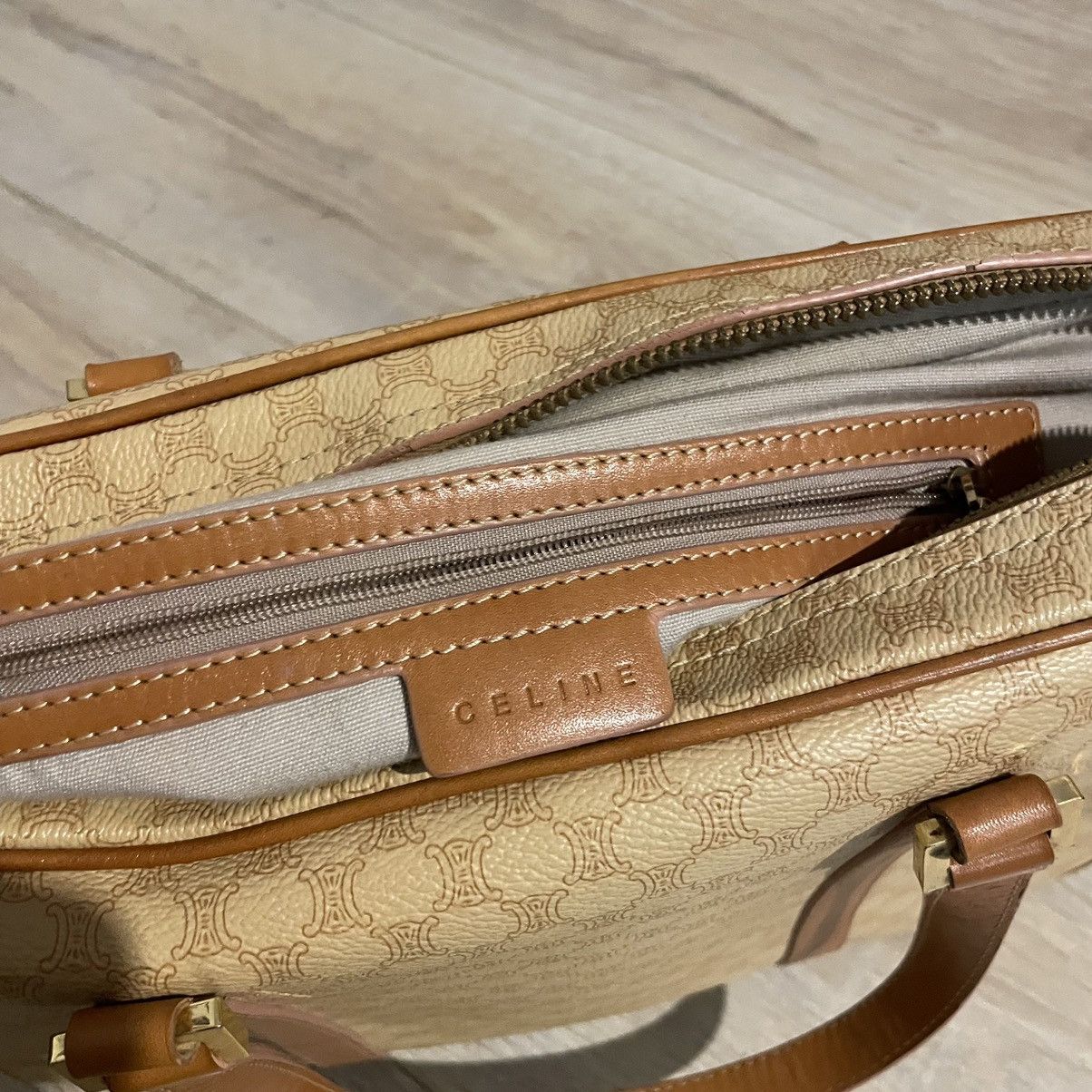 Celine Celine monogram beige tote bag designer y2k rare Size ONE SIZE - 8 Thumbnail