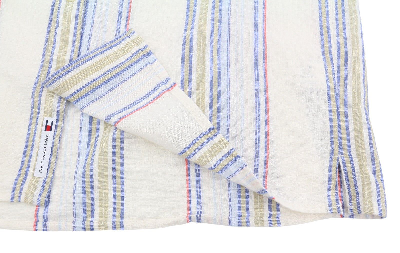 Tommy Hilfiger REG SLUB STRIPE S Colourful Short Sleeve 87690 Size US S / EU 44-46 / 1 - 5 Thumbnail