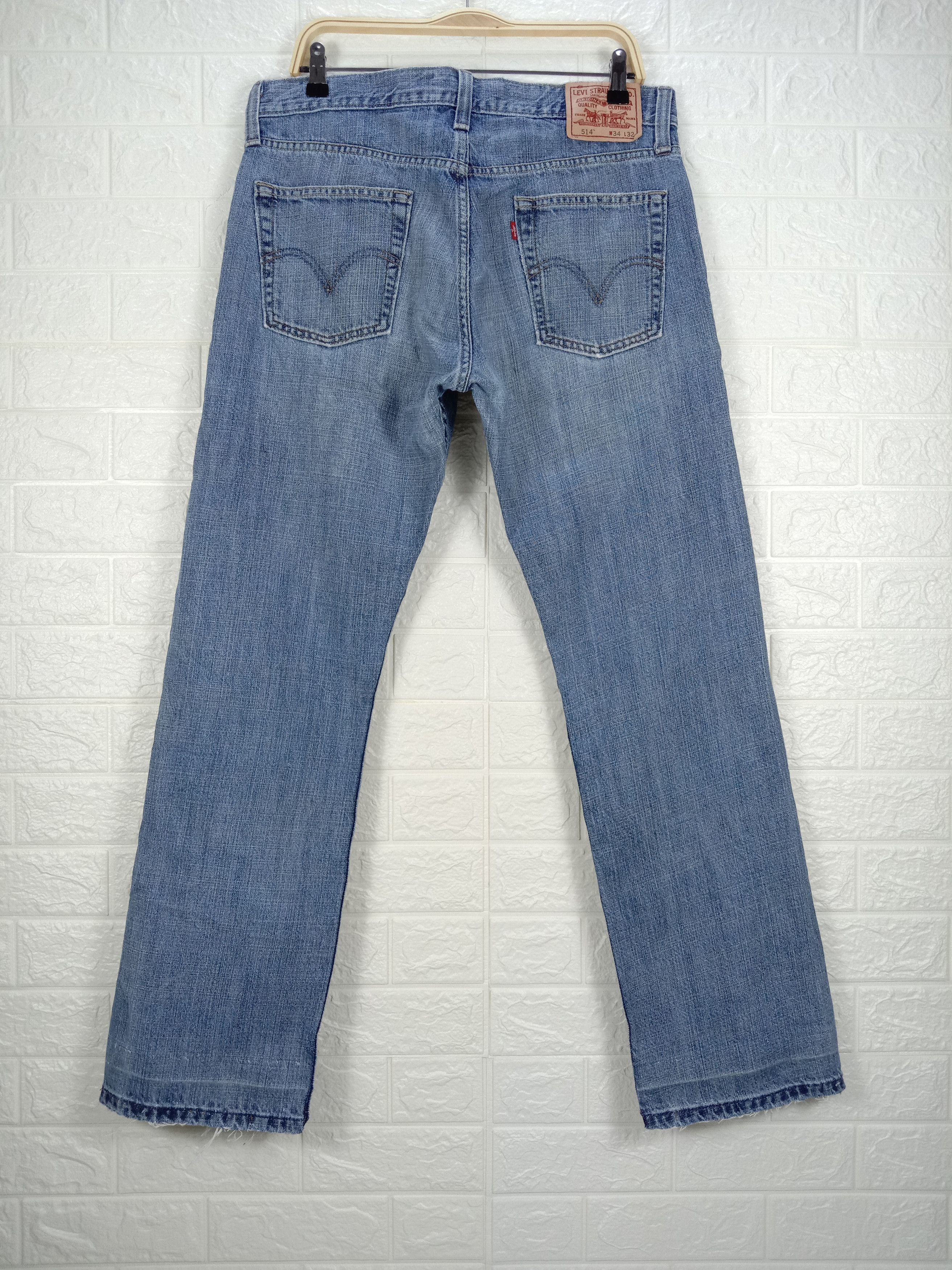 Levi's Vintage Levi's 514 Jeans Blue Wash Slim Straight Denim Size US 34 / EU 50 - 5 Thumbnail