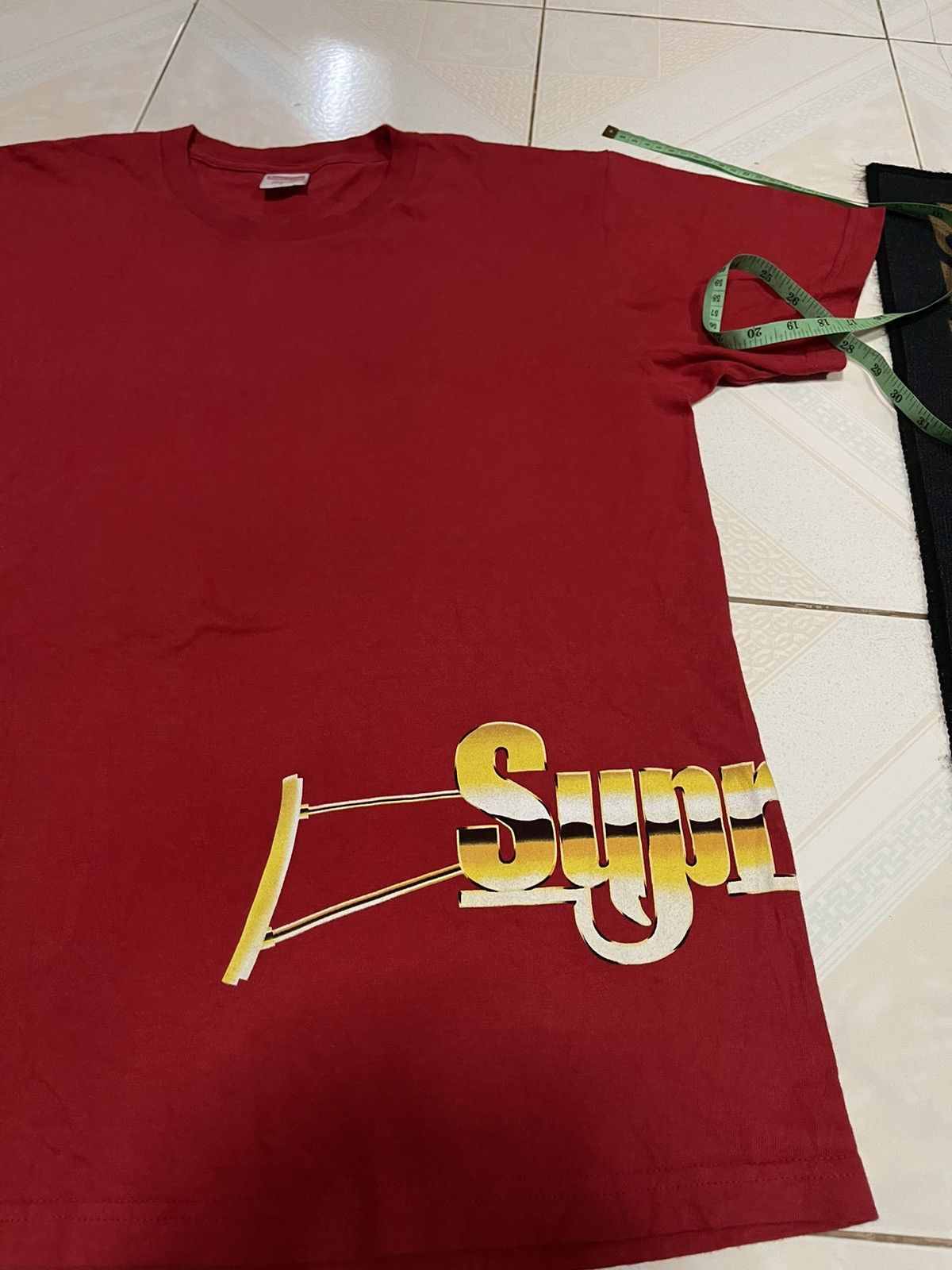 Supreme Supreme Automatic Tee Red Men's - SS17🔥🔥🔥 Size US L / EU 52-54 / 3 - 5 Thumbnail