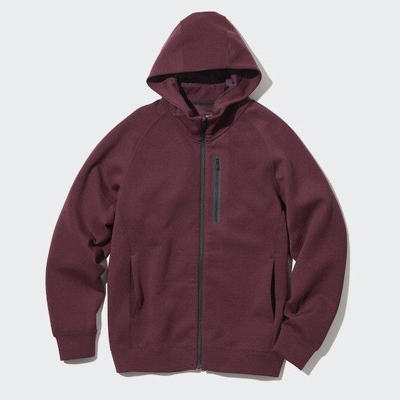 Uniqlo UNIQLO DRY Stretch Sweat Full-Zip Hoodie Size US L / EU 52-54 / 3 - 1 Thumbnail