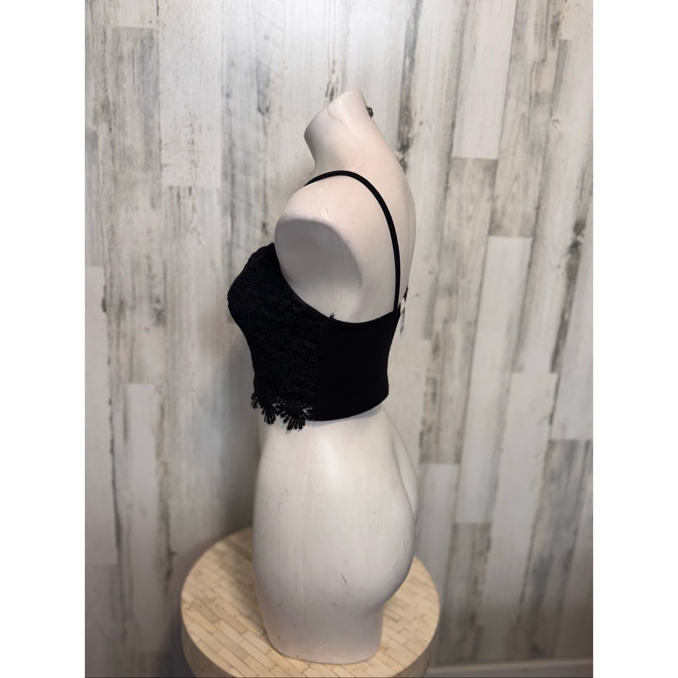 Other Charlotte Russe Black Lace 2-Piece Set | Crop Top & High-Wai Size US 29 - 8 Thumbnail