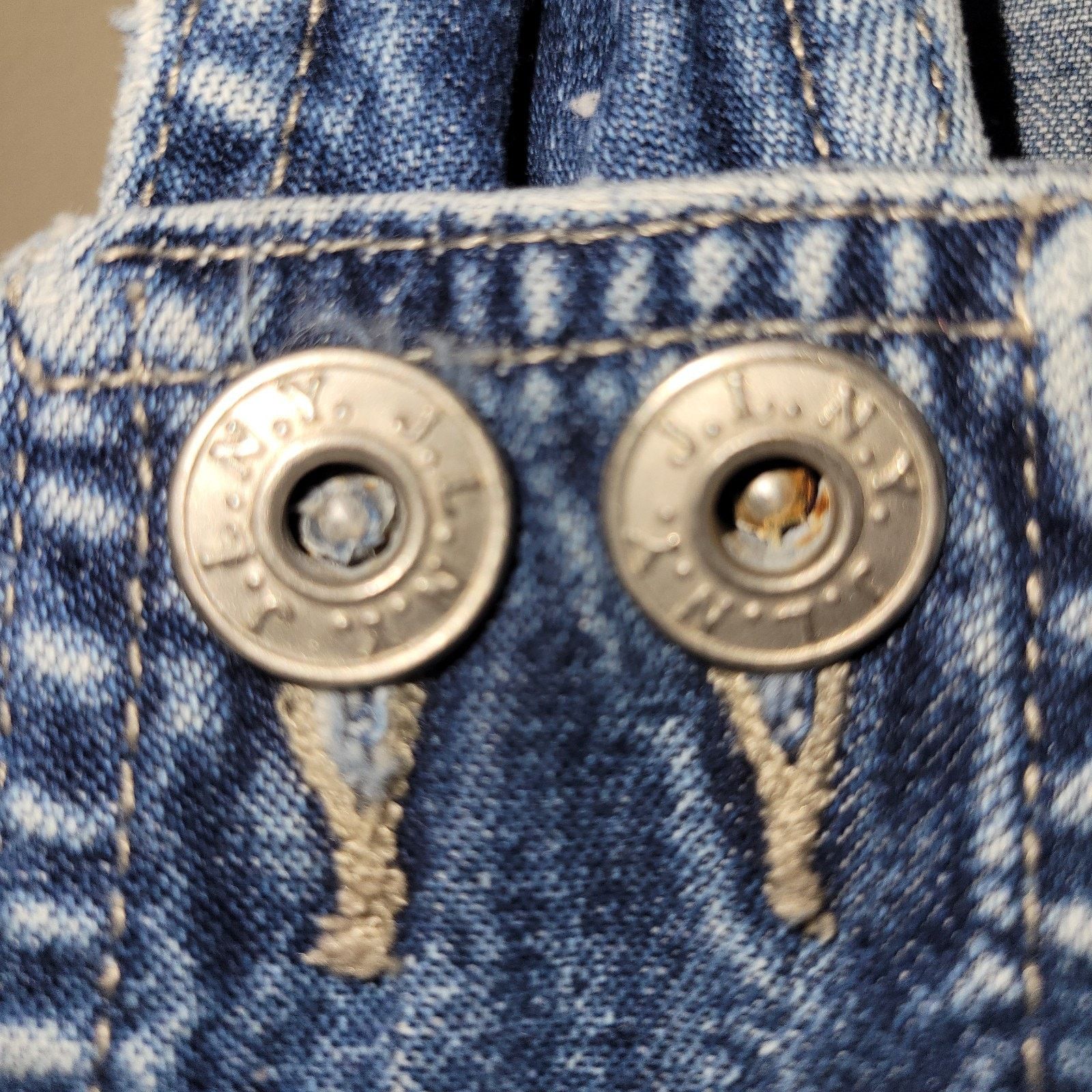 & Other Stories Vintage J.L. N.Y. Denim Jean Dress Womens 1X Cottage Size XL / US 12-14 / IT 48-50 - 4 Thumbnail