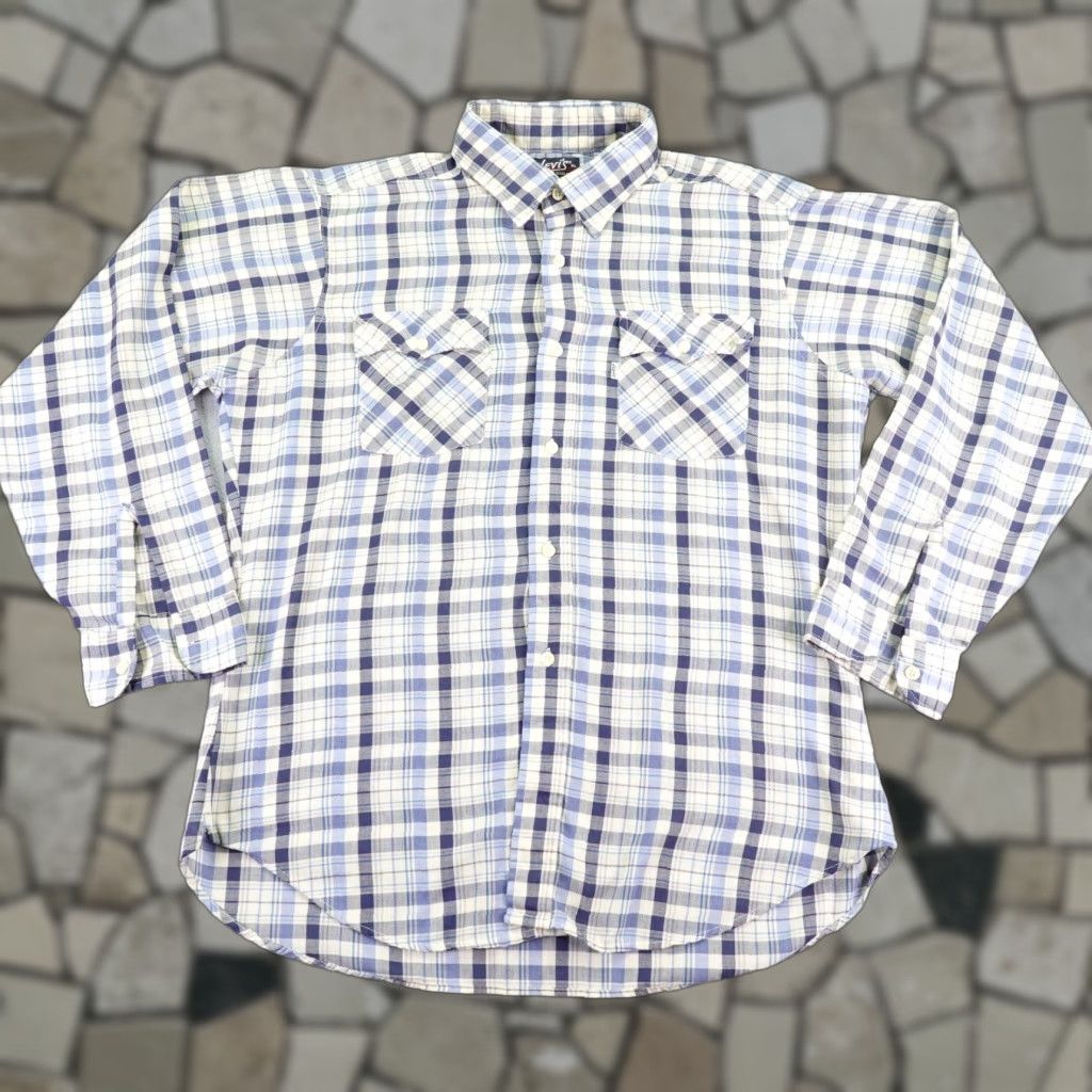Levi's VINTAGE Levi's Shirt Mens XL White Plaid Button-Up 90s Lightweight Casual Western Cowboy Size US XL / EU 56 / 4 - 1 Thumbnail