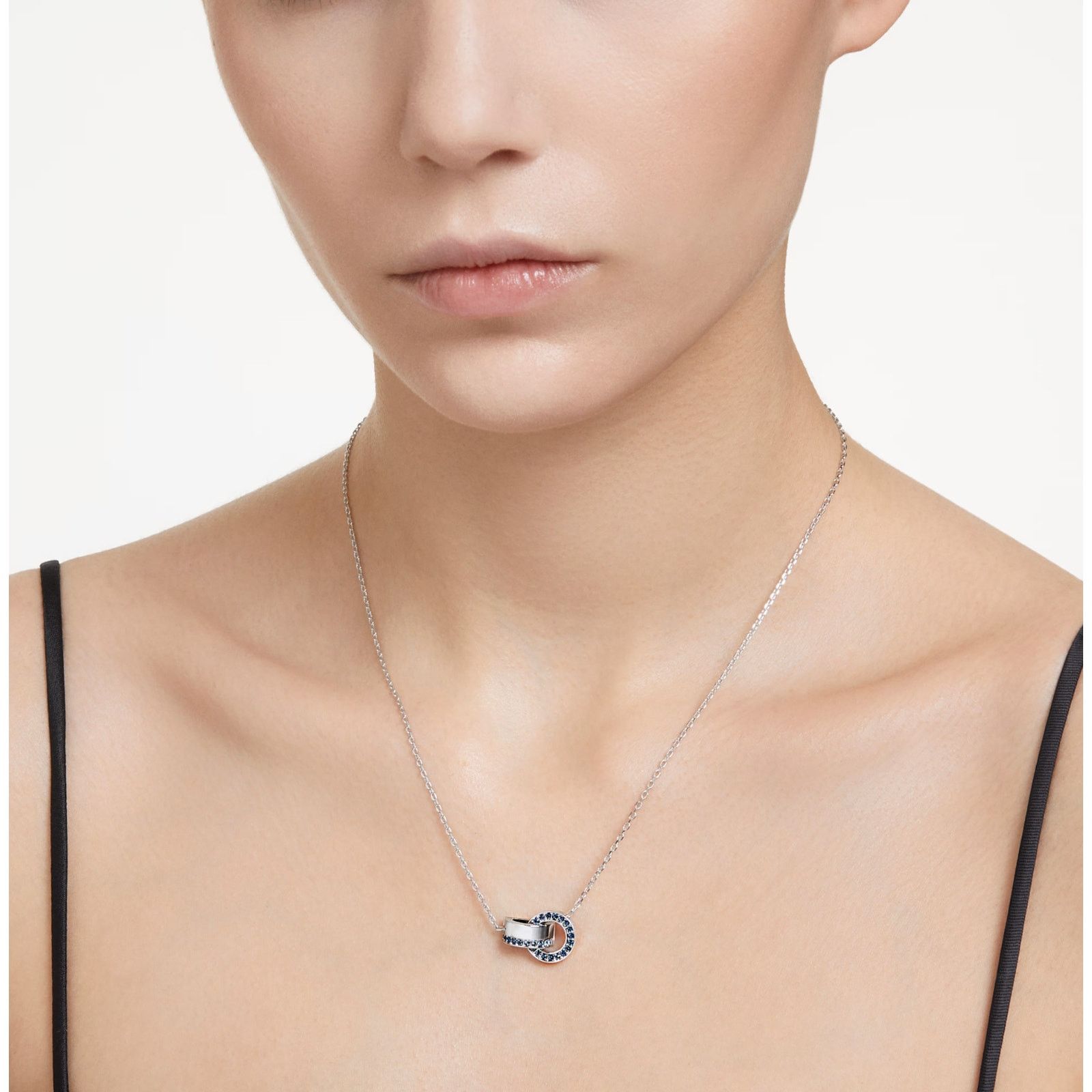 Swarovski Swarovski Hollow Interlocking loop Adjustable Necklace Size ONE SIZE - 4 Thumbnail