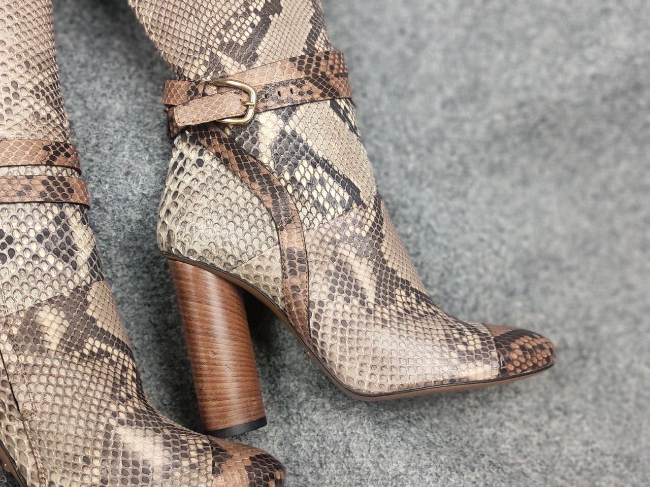Gucci Gucci Authentic Python Snake Horsebit Knee Zip High Boots Size US 9.5 / IT 39.5 - 13 Thumbnail
