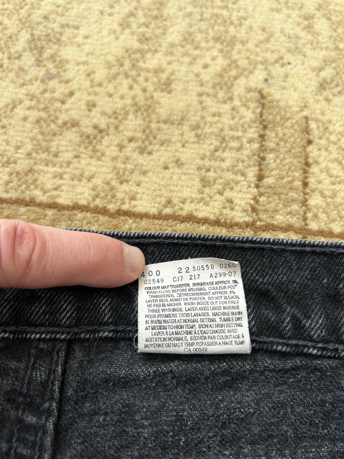 Levi's × Vintage Vintage 90s Levis 550’s Faded Black Denim Jeans Size US 33 - 9 Thumbnail