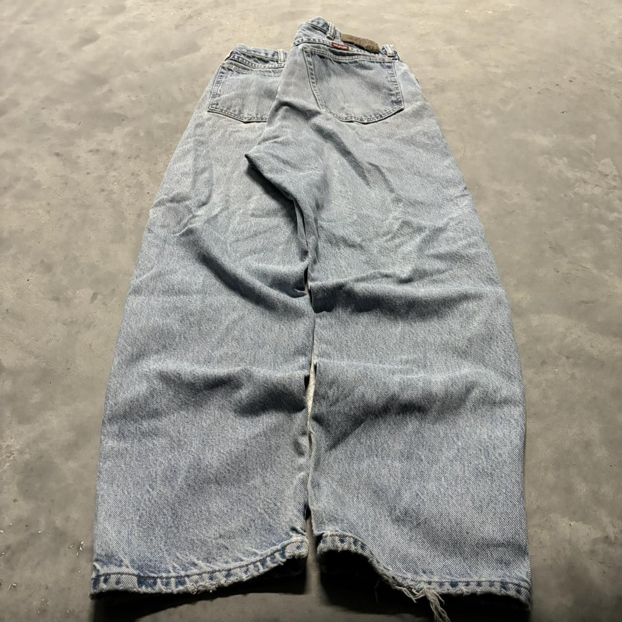 Japanese Brand × Vintage Crazy Vintage 90s Light Wash Distressed Essential Denim Jeans! Size US 35 - 4 Thumbnail