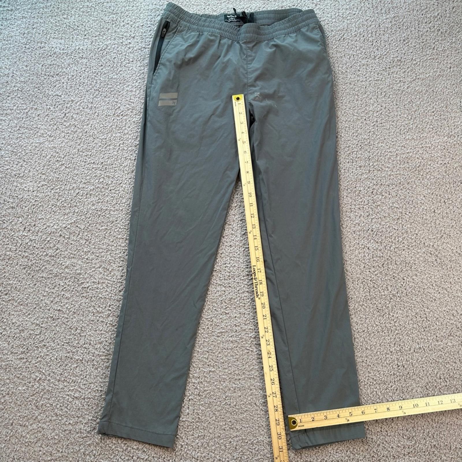 Hurley Hurley Mens Track Pants Joggers L Gray Zip Pockets Athletic Size US 34 / EU 50 - 3 Thumbnail