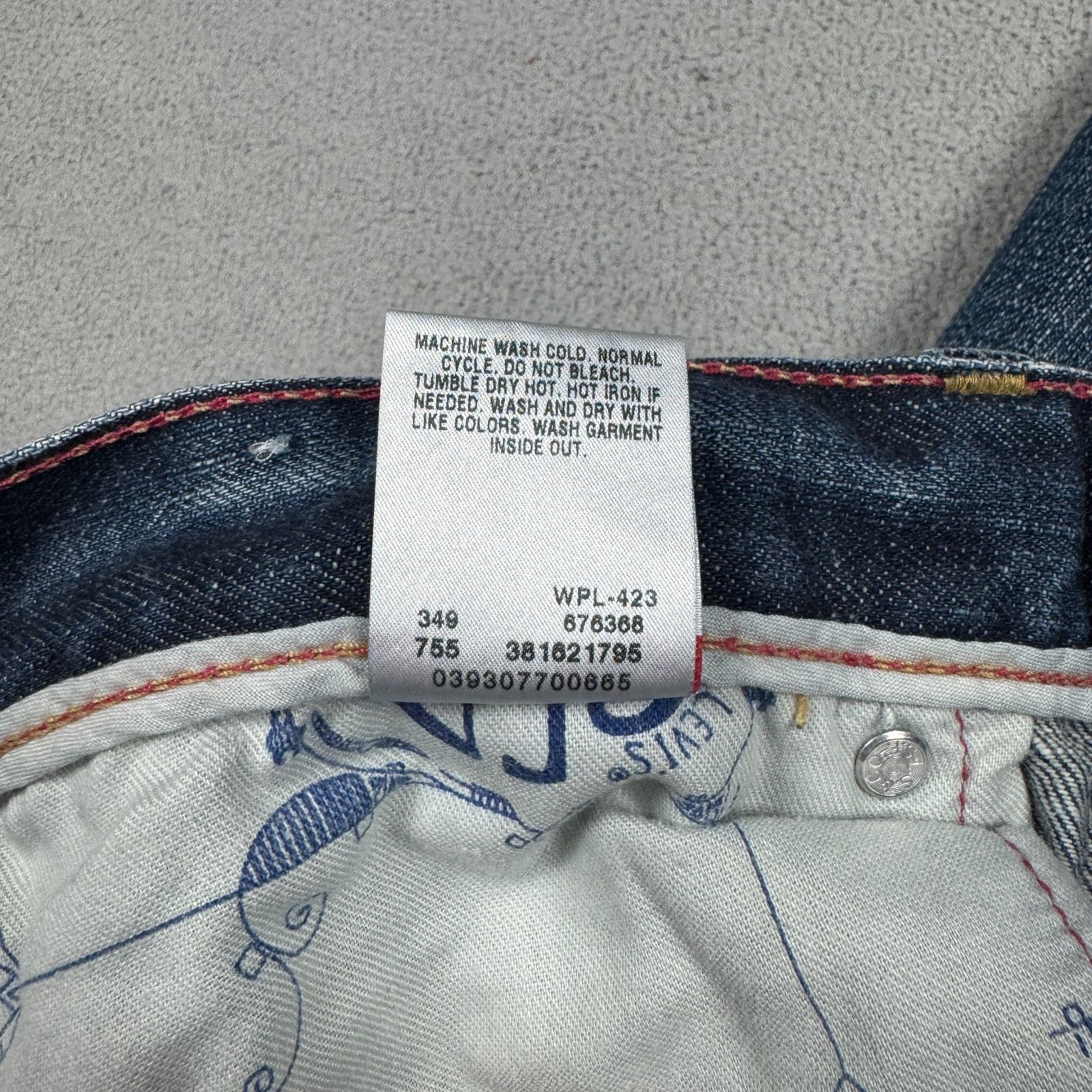 Levi's Vintage Clothing VTG Levi's RED Jeans W34 L30 Bootcut Distressed Indigo Denim Size US 34 / EU 50 - 11 Thumbnail