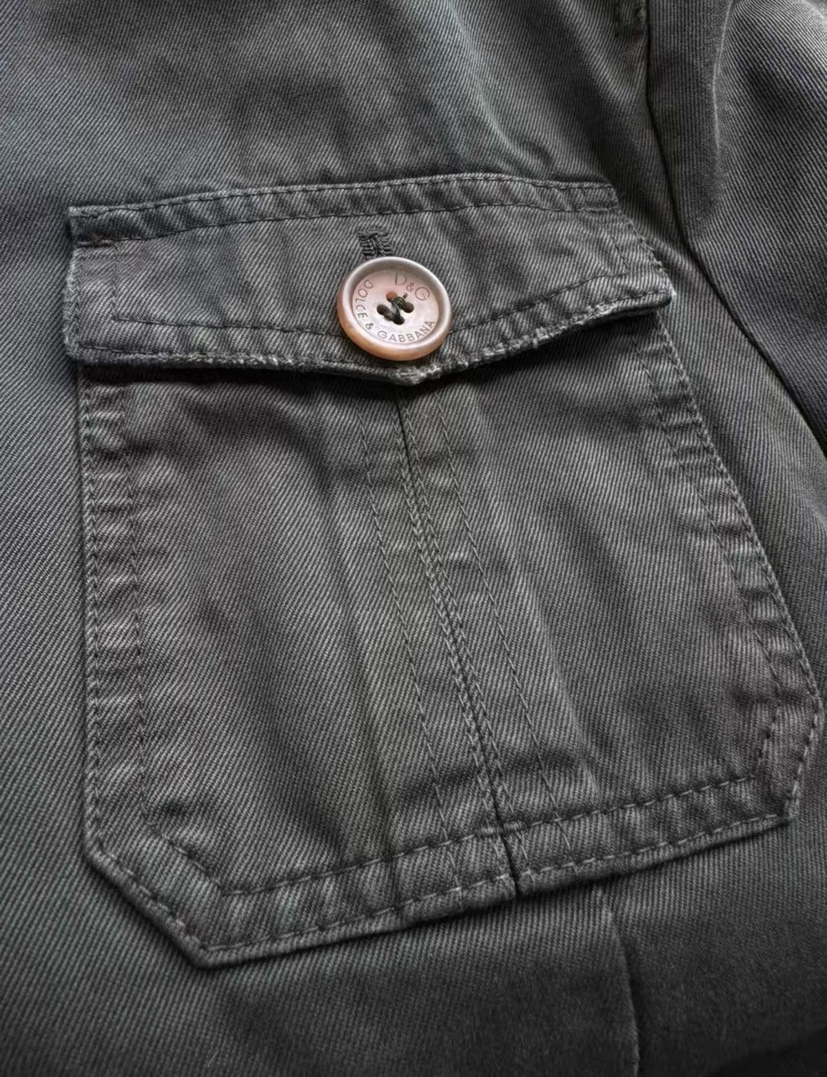 Dolce & Gabbana DOLCE & GABBANA Distressed & Oil-Stain Jacket Size US S / EU 44-46 / 1 - 5 Thumbnail