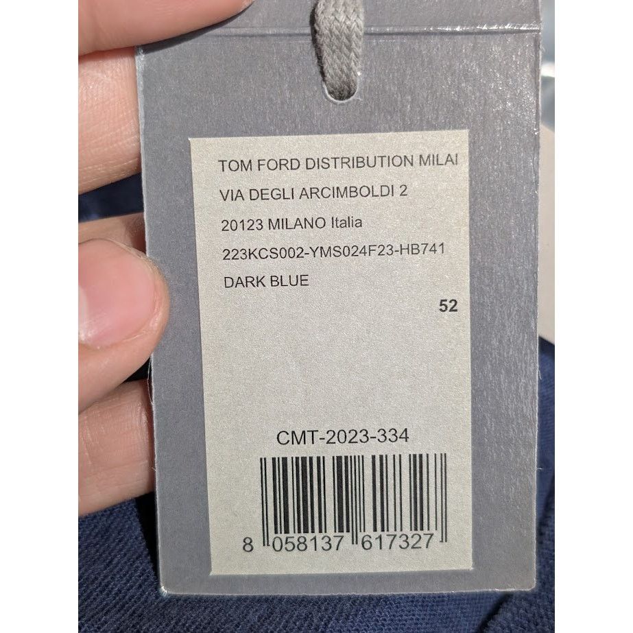 Tom Ford o1rshd1 Short Sleeve T-Shirt in Dark Blue Size US L / EU 52-54 / 3 - 15 Thumbnail