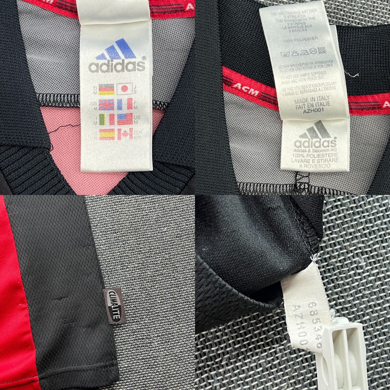 Adidas AC Milan 2000 2001 2002 Home Rui Costa Football Jersey Mens Medium Adidas Shirt T-Shirt Multicolor Size US M / EU 48-50 / 2 - 10 Thumbnail