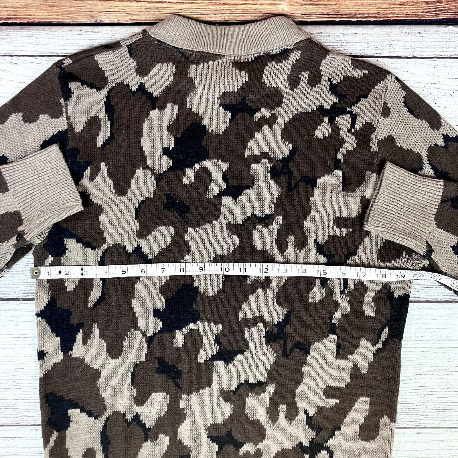 Vintage Vintage 1990s Winona Camouflage Wool Crewneck Sweater Size US L / EU 52-54 / 3 - 5 Thumbnail