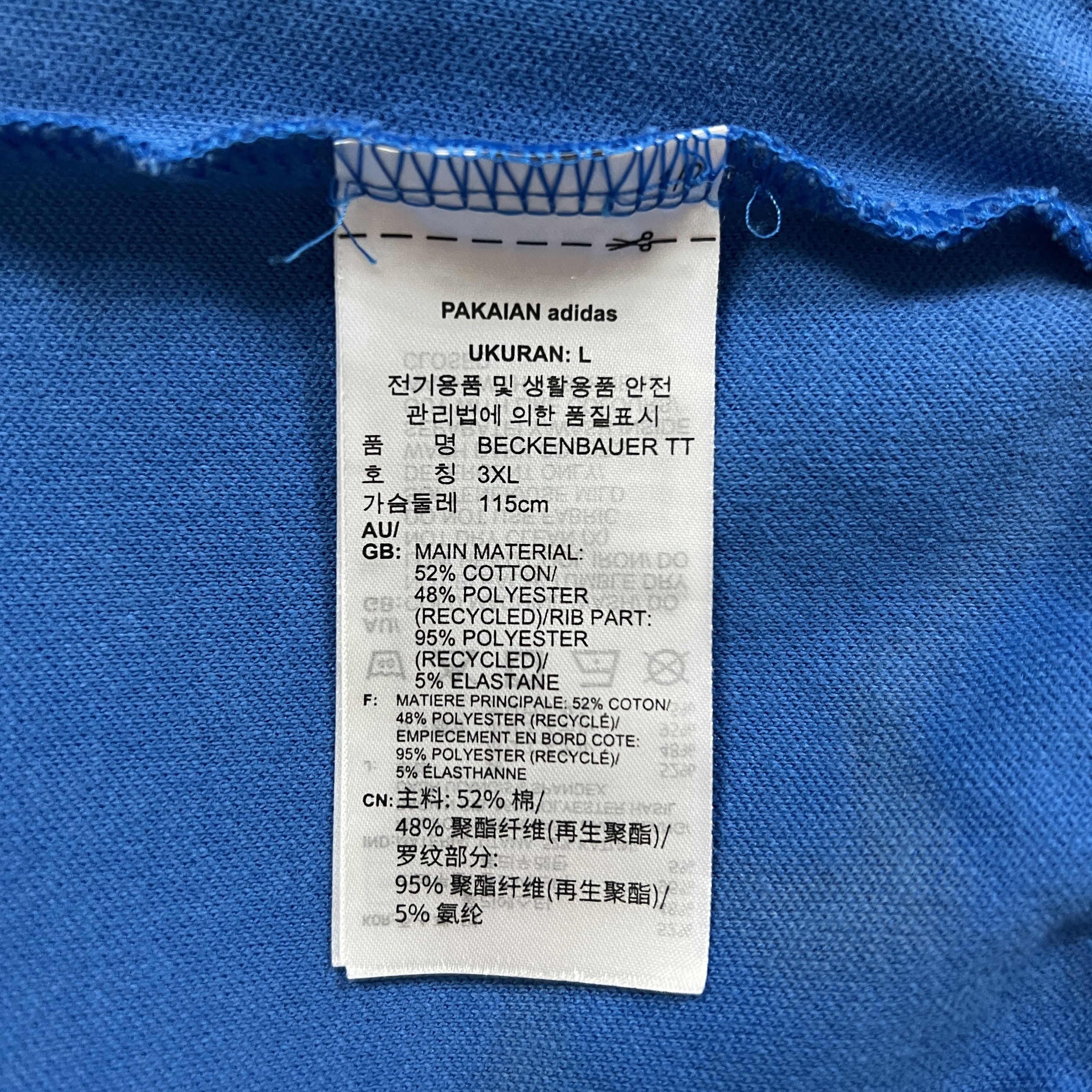 Adidas × Thug Club Thug Club Adidas Dragon Beckenbauer Track Top Blue Size US XXL / EU 58 / 5 - 13 Thumbnail