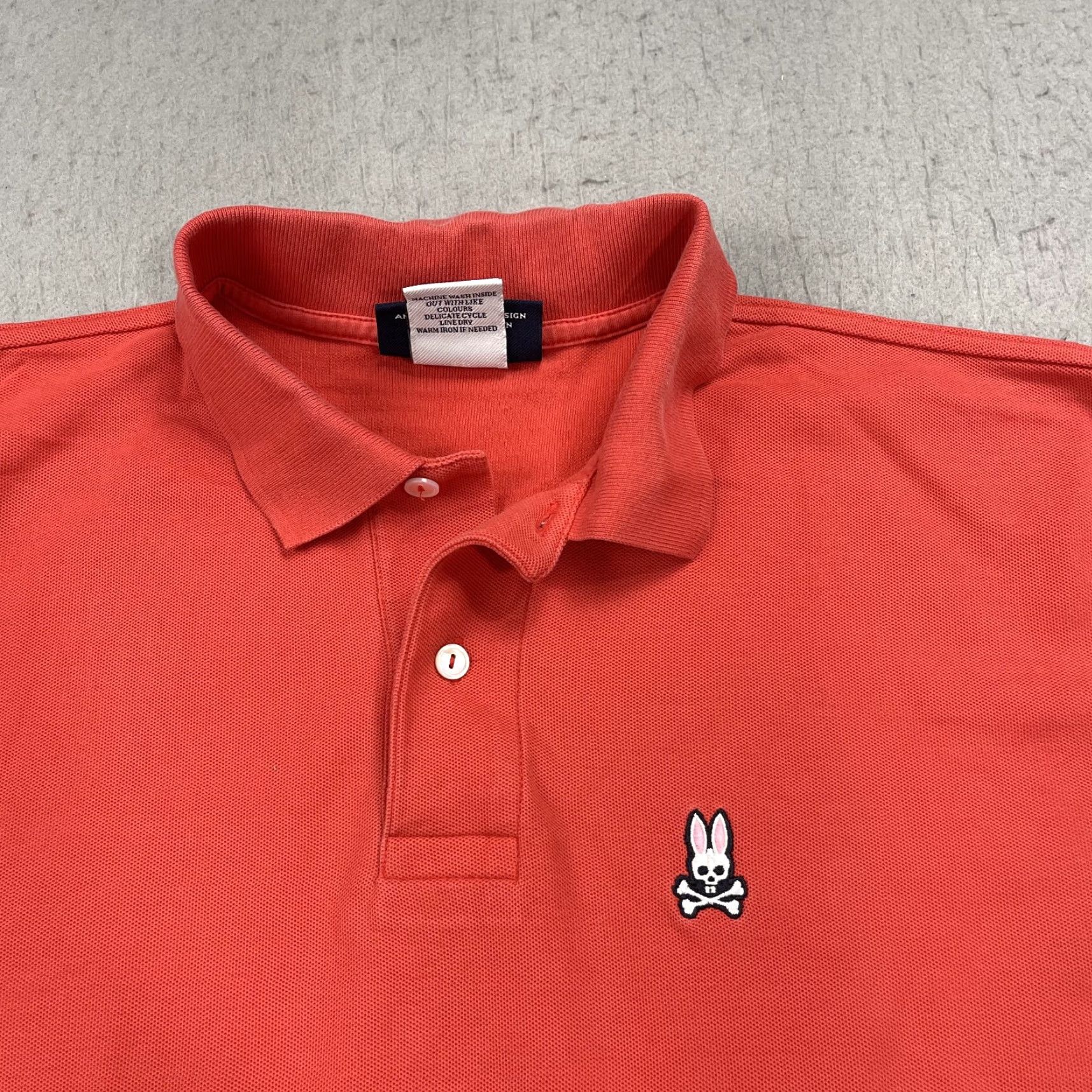 Psycho Bunny Psycho Bunny Polo Shirt Mens XL Red Solid 100% Pima Cotton Logo Polo Shirt Casual Mens XL Red Size US XL / EU 56 / 4 - 2 Thumbnail