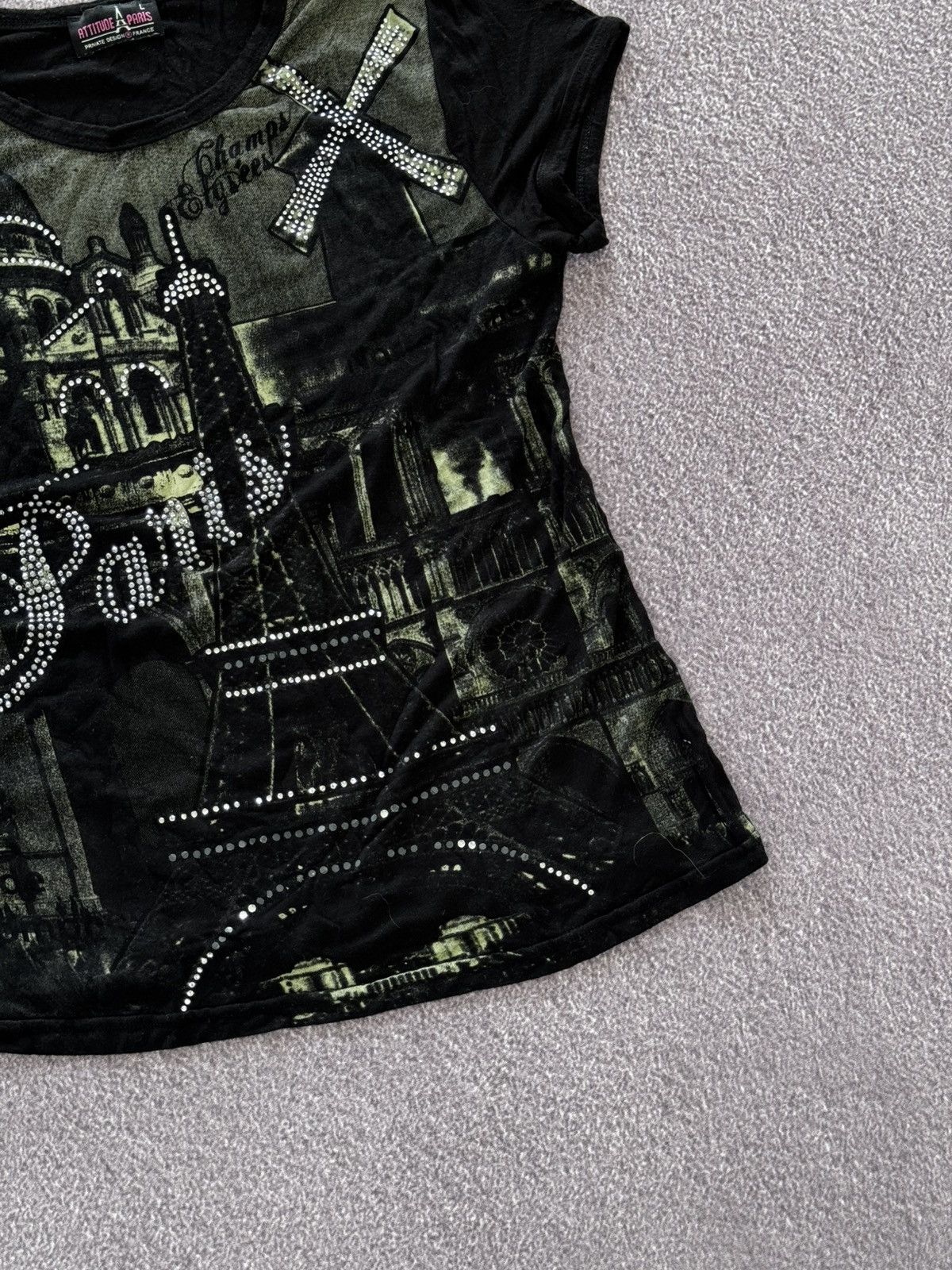 Hysteric Glamour Vintage 00’s Aesthetic Y2K Paris Graphic Tank Top Size S / US 4 / IT 40 - 6 Thumbnail
