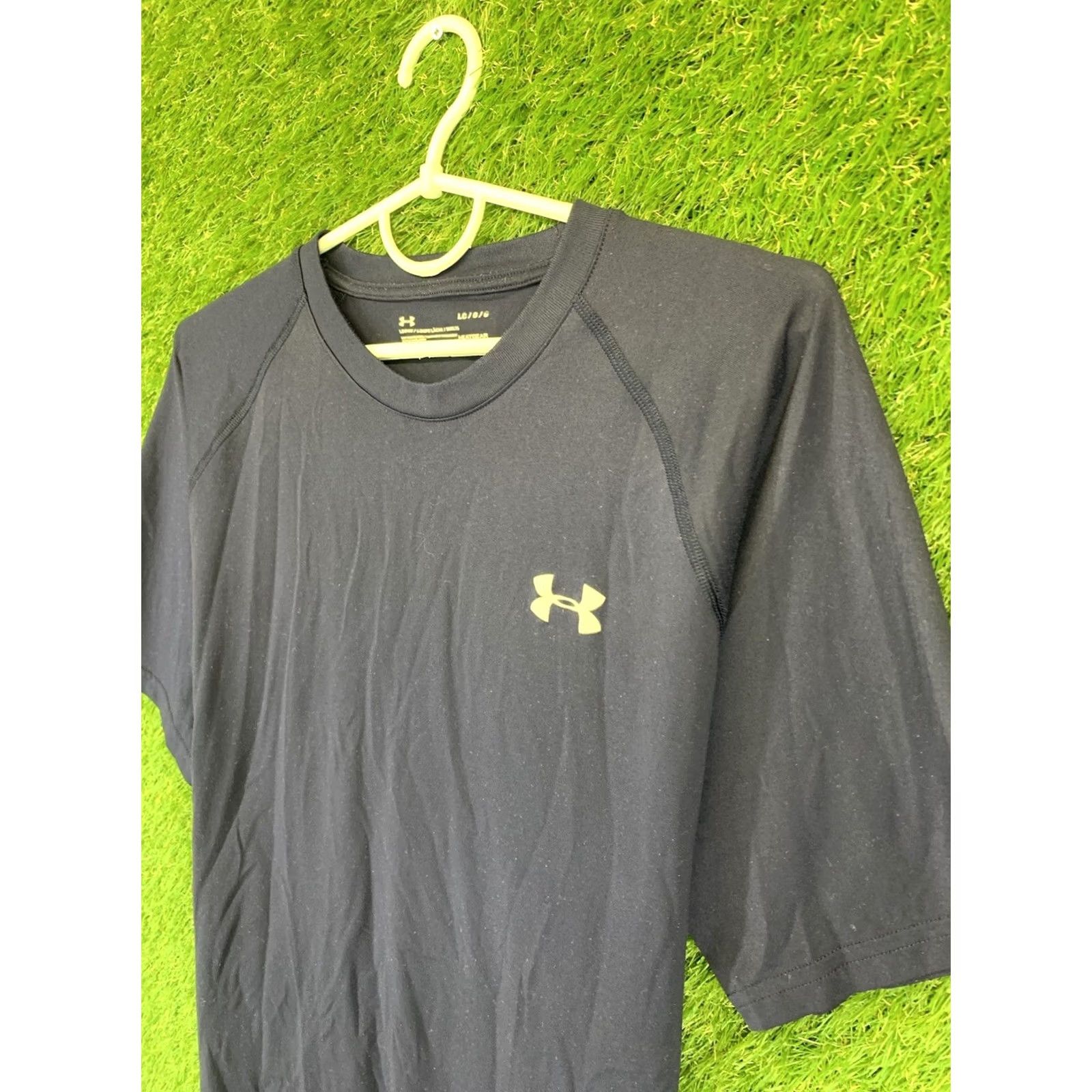 Under Armour Under Armour Mens Training Compression Jersey T-Shirt Navy Blue XS Size US L / EU 52-54 / 3 - 2 Thumbnail
