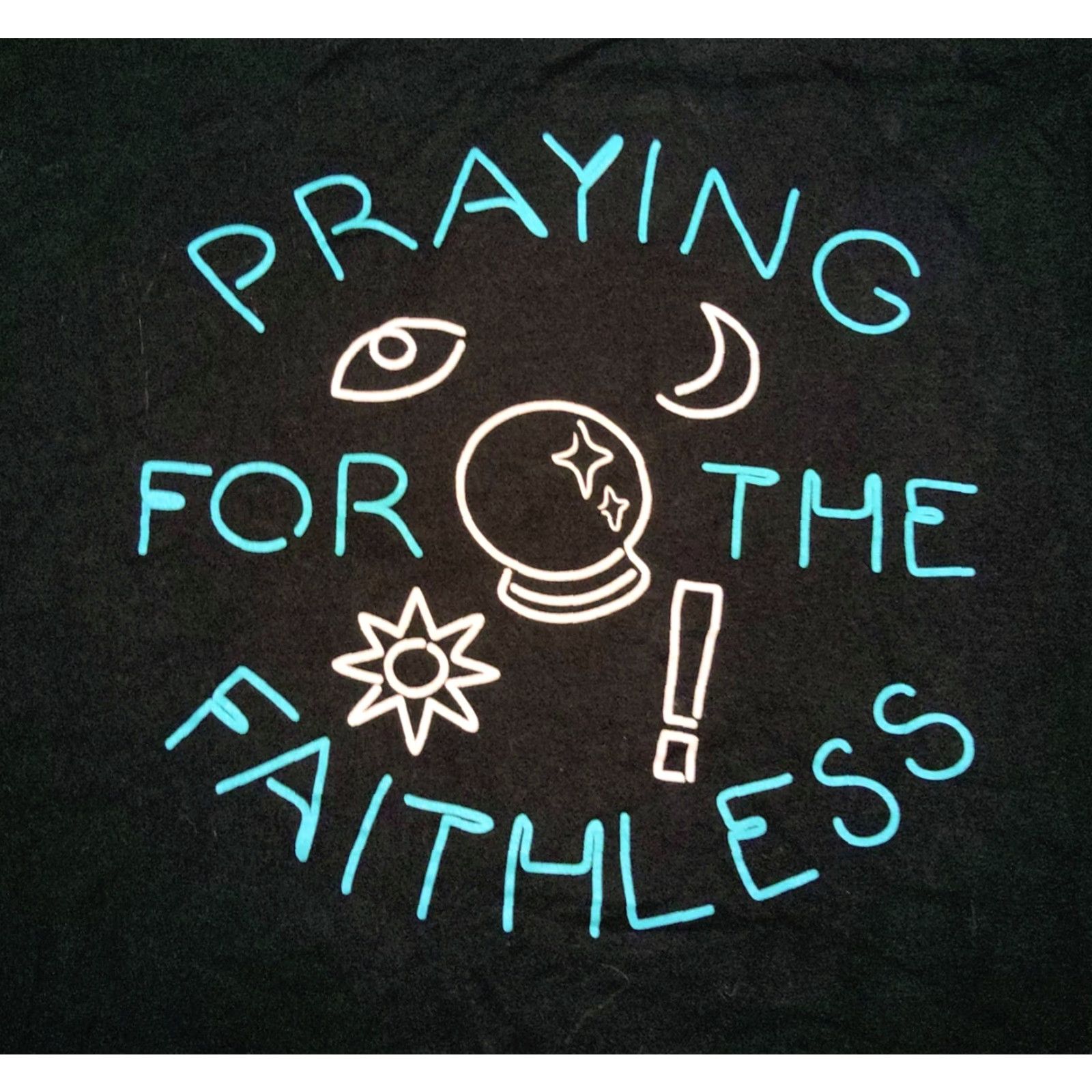 Praying Panic! At the Disco Praying for the Faithless Graphic T-Shirt 2XL Black Cotton Crew Neck Short Sleeve Logo Graphic Print Men Shirt Size US XXL / EU 58 / 5 - 5 Thumbnail