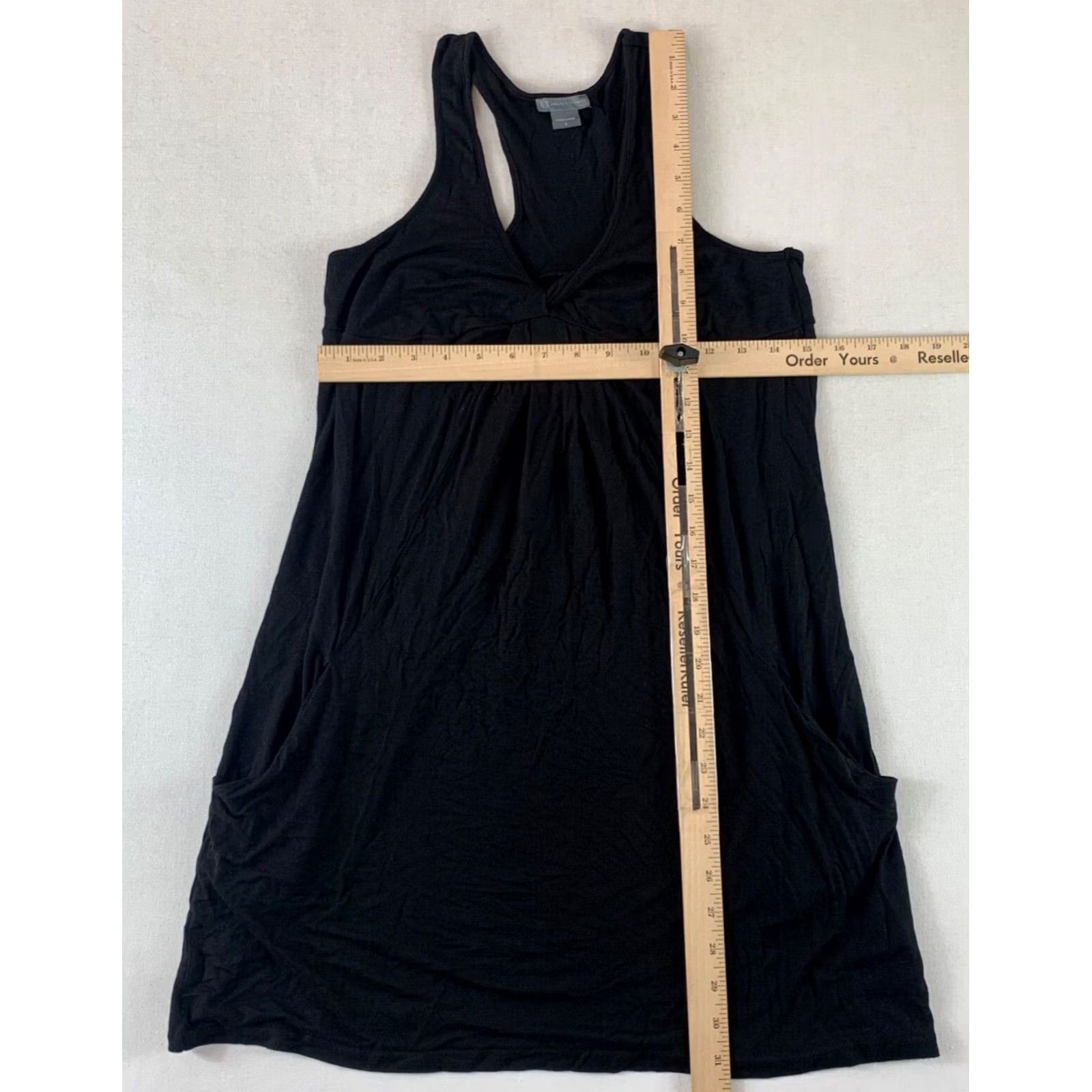 Armani Exchange ARMANI EXCHANGE BLOUSE WOMENS SMALL BLACK SLEEVELESS Size S / US 4 / IT 40 - 3 Thumbnail