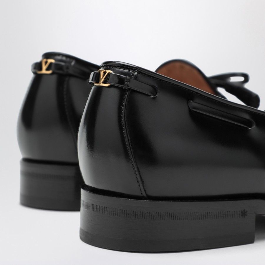 Valentino o1d2blof1025 Calfskin Loafers in Black Size US 10 / EU 43 - 5 Thumbnail