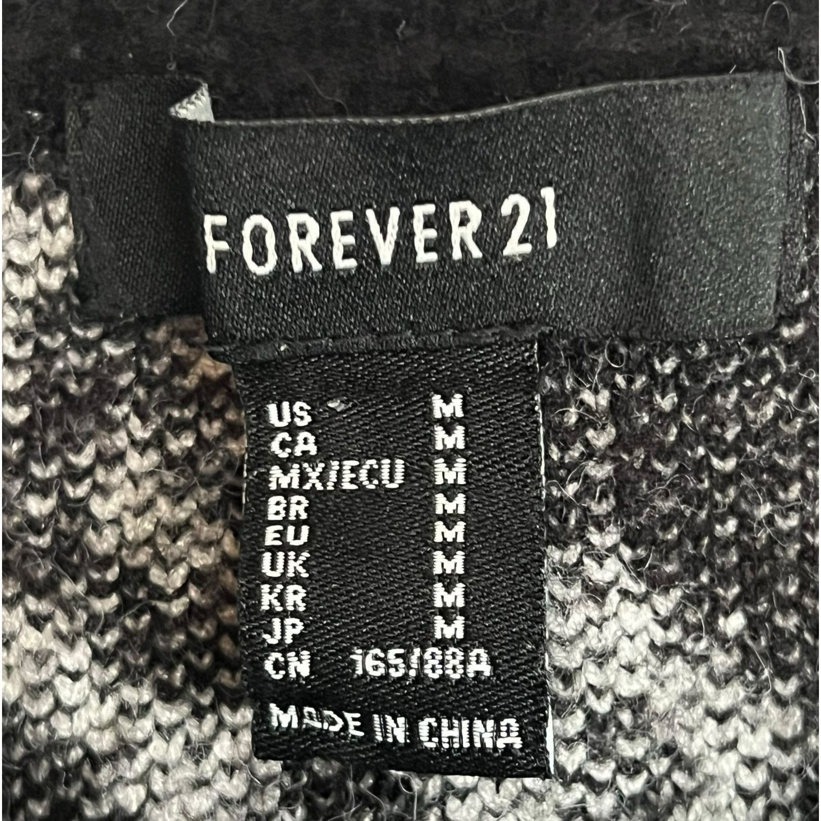 Forever 21 Forever 21 QUEEN Black Sweater Woman’s Med Pullover Crewneck Size M / US 6-8 / IT 42-44 - 3 Thumbnail