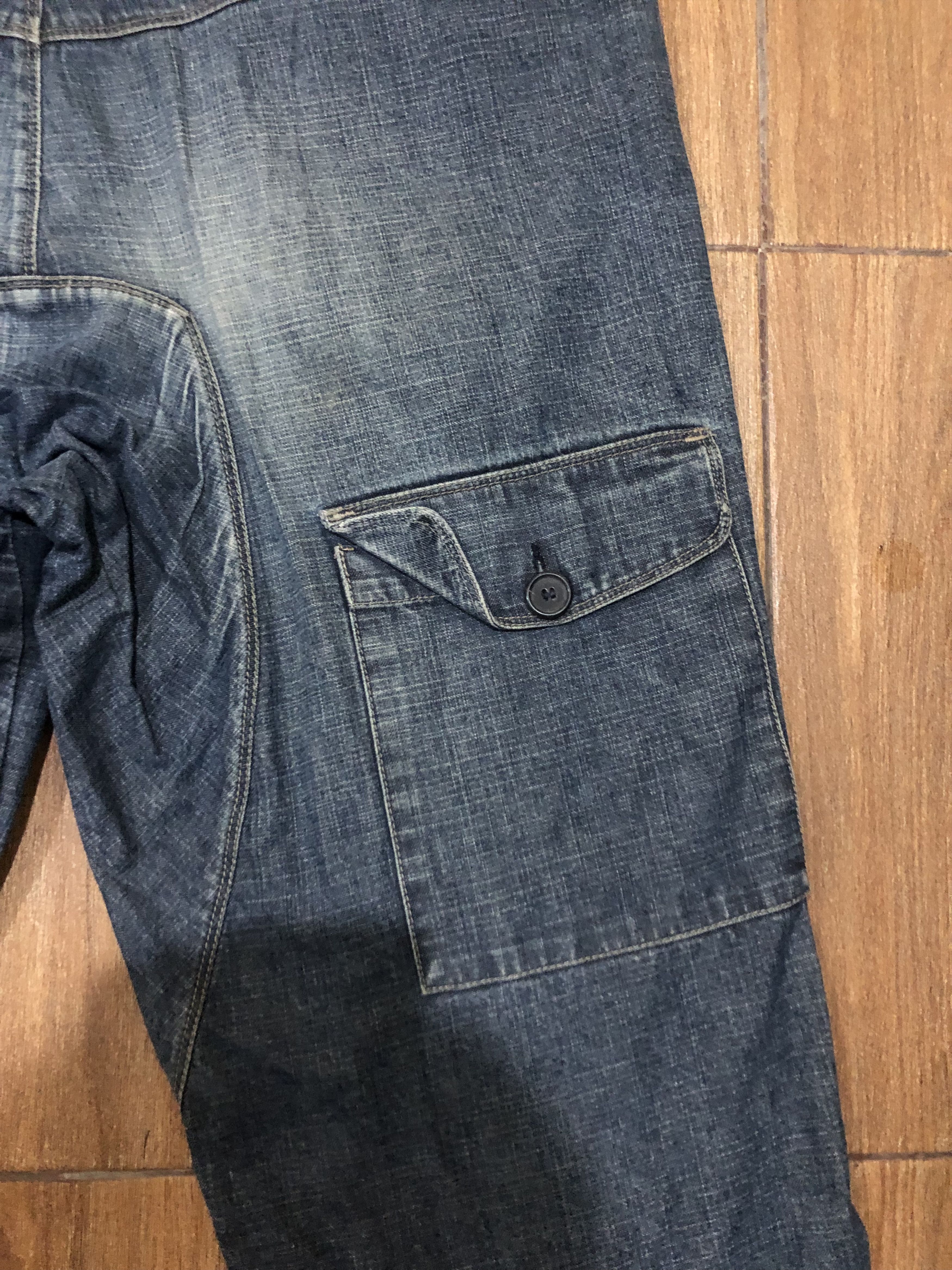 Marithe + Francois Girbaud Archival Marithé François Girbaud Multi-Pocket Shuttle Denim Size US 38 / EU 54 - 17 Thumbnail
