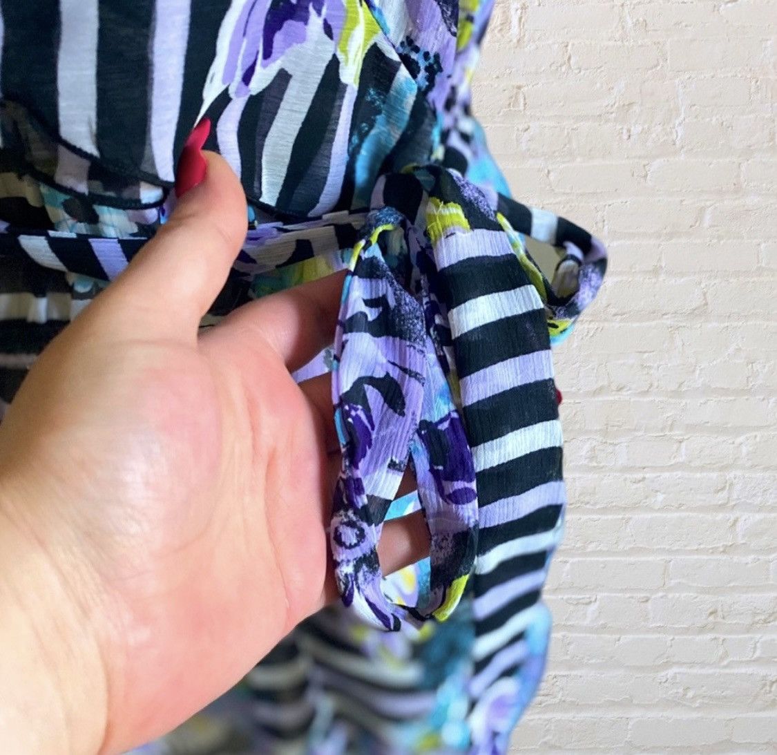 Other IZ BYER FLORAL STRIPED SLEEVELESS TANK TOP WITH WAIST TIE Size XL / US 12-14 / IT 48-50 - 12 Thumbnail