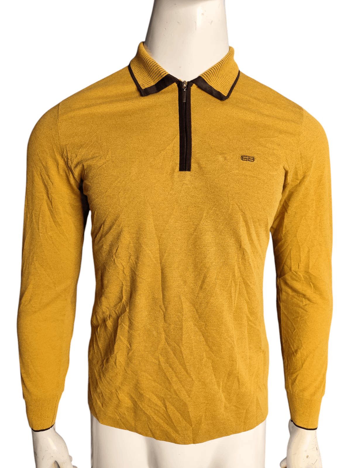 Balenciaga × Vintage Vintage Balenciaga BB halfzip long sleeve polo shirt Size US M / EU 48-50 / 2 - 1 Thumbnail