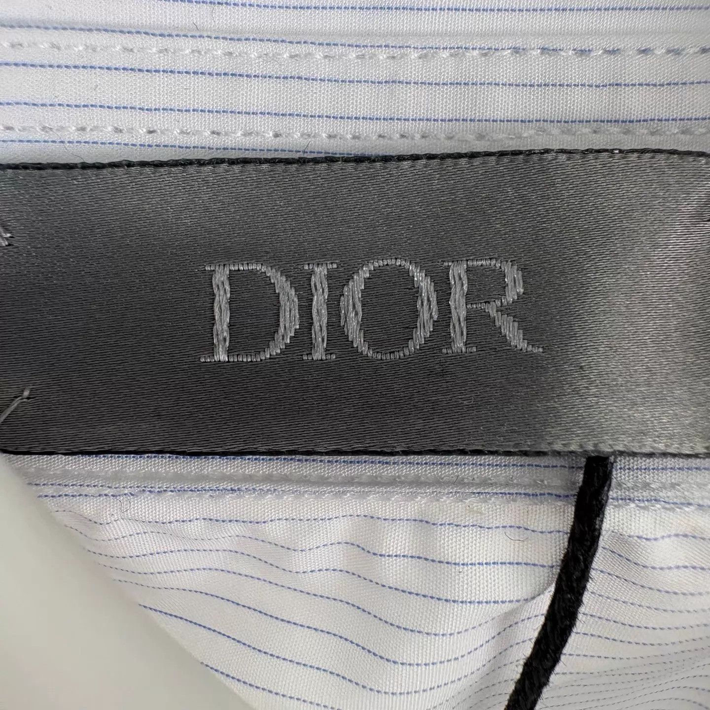 Dior Dior Pin Logo Short Sleeve Shirt 41 100% Cotton Size US L / EU 52-54 / 3 - 5 Thumbnail