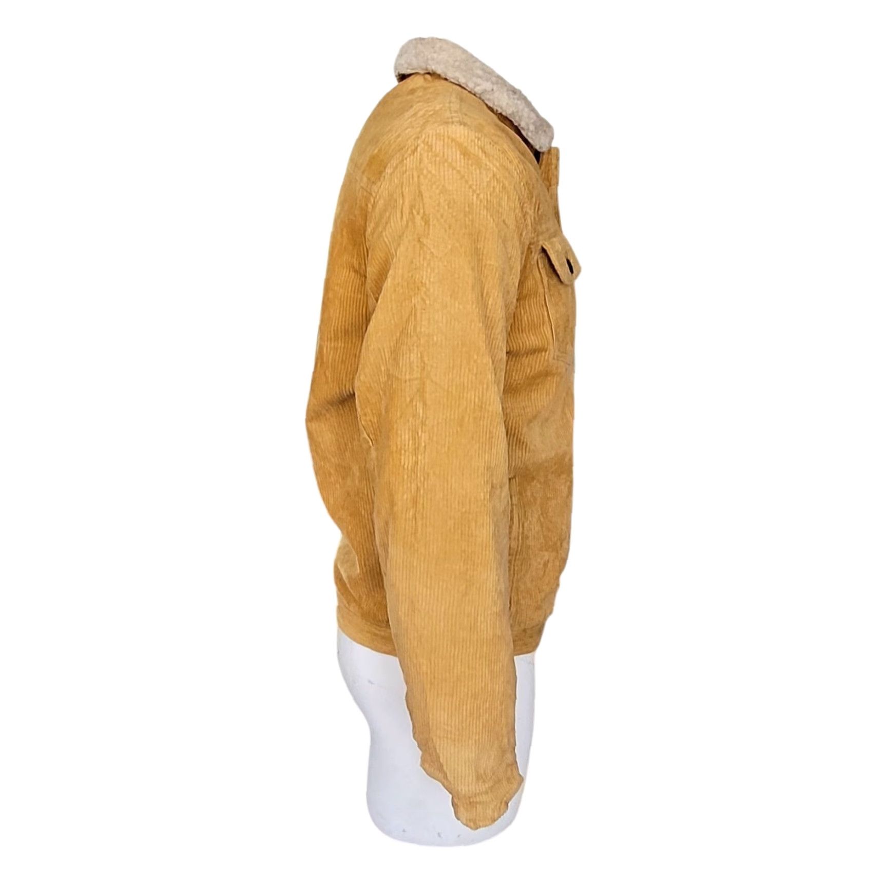 Wrangler Wrangler Sherpa-Lined Corduroy Jacket Mens M Camel Tan Jacket Size US M / EU 48-50 / 2 - 5 Thumbnail