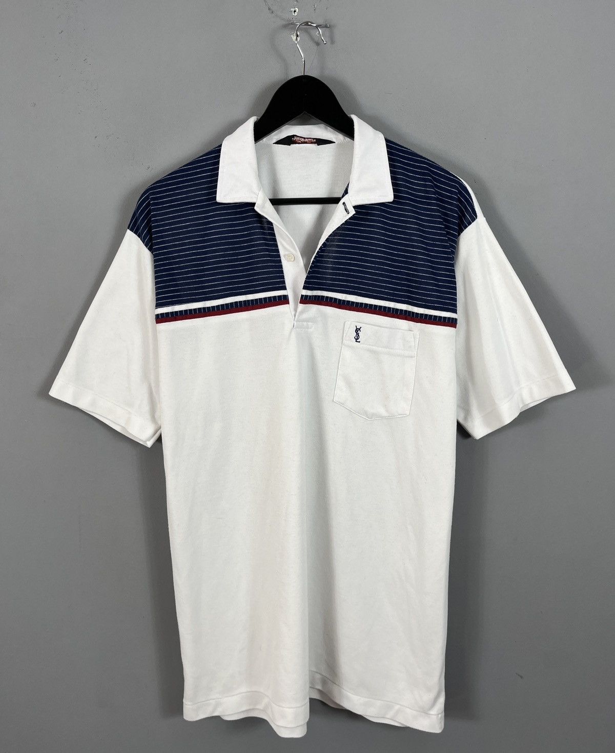 Yves Saint Laurent Vintage 90s Yves Saint Laurent YSL Polo Shirt small Logo Size US XL / EU 56 / 4 - 1 Thumbnail