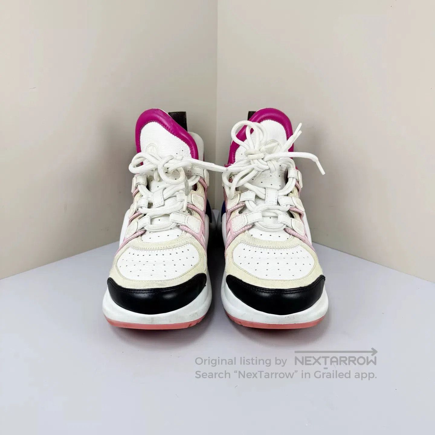 Louis Vuitton Louis Vuitton Archlight Pink White Dad Shoes. Size US 6 / IT 36 - 2 Thumbnail